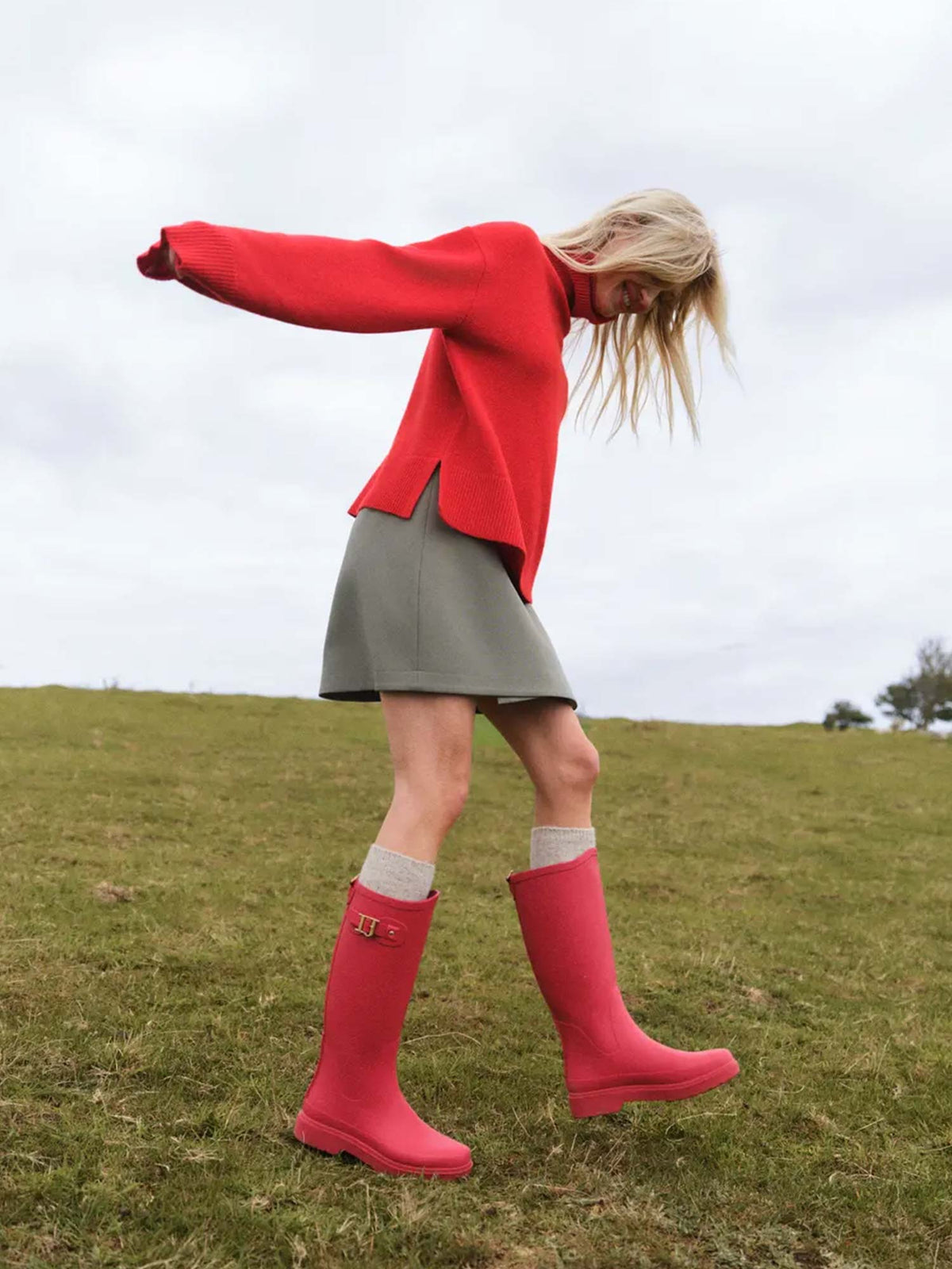 Enelise Knit - Fiery Red