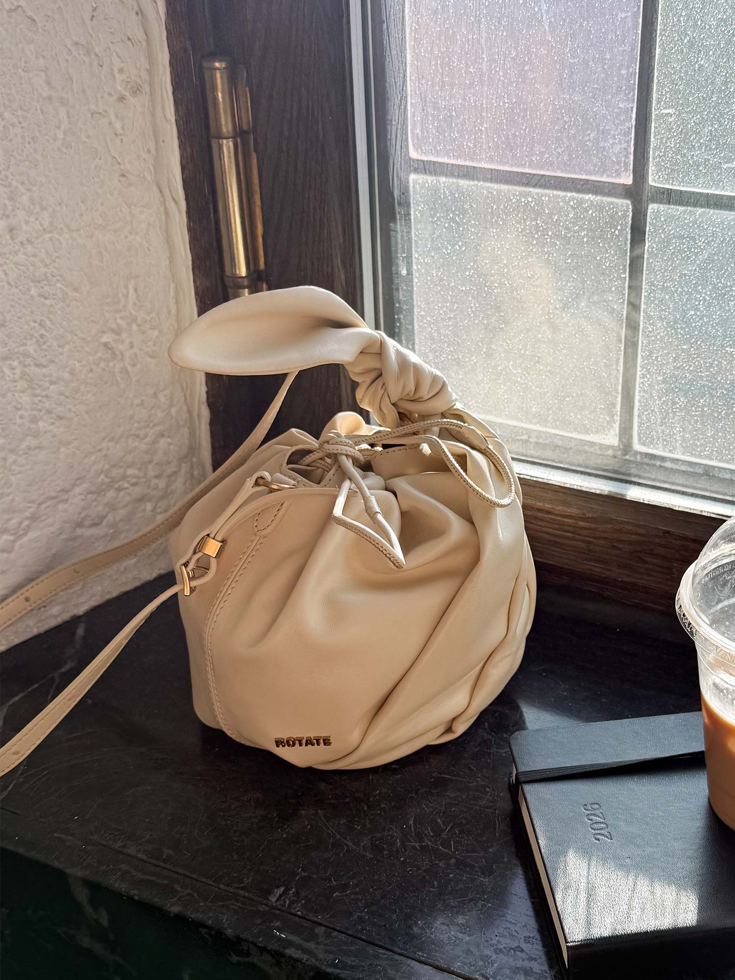Leather Bon Bon Bag - Italian Straw