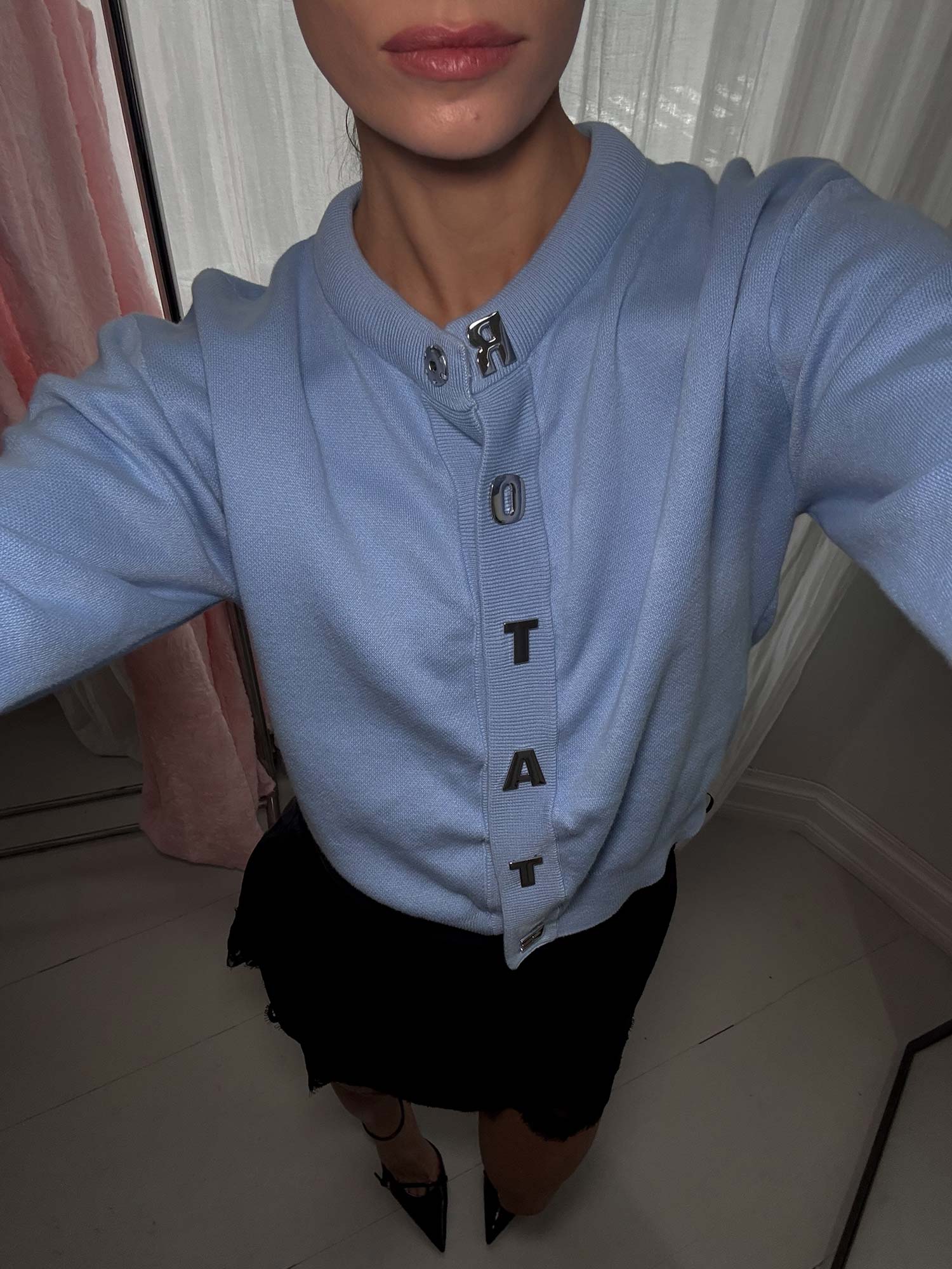 Firm Knit Cardigan - Hydrangea