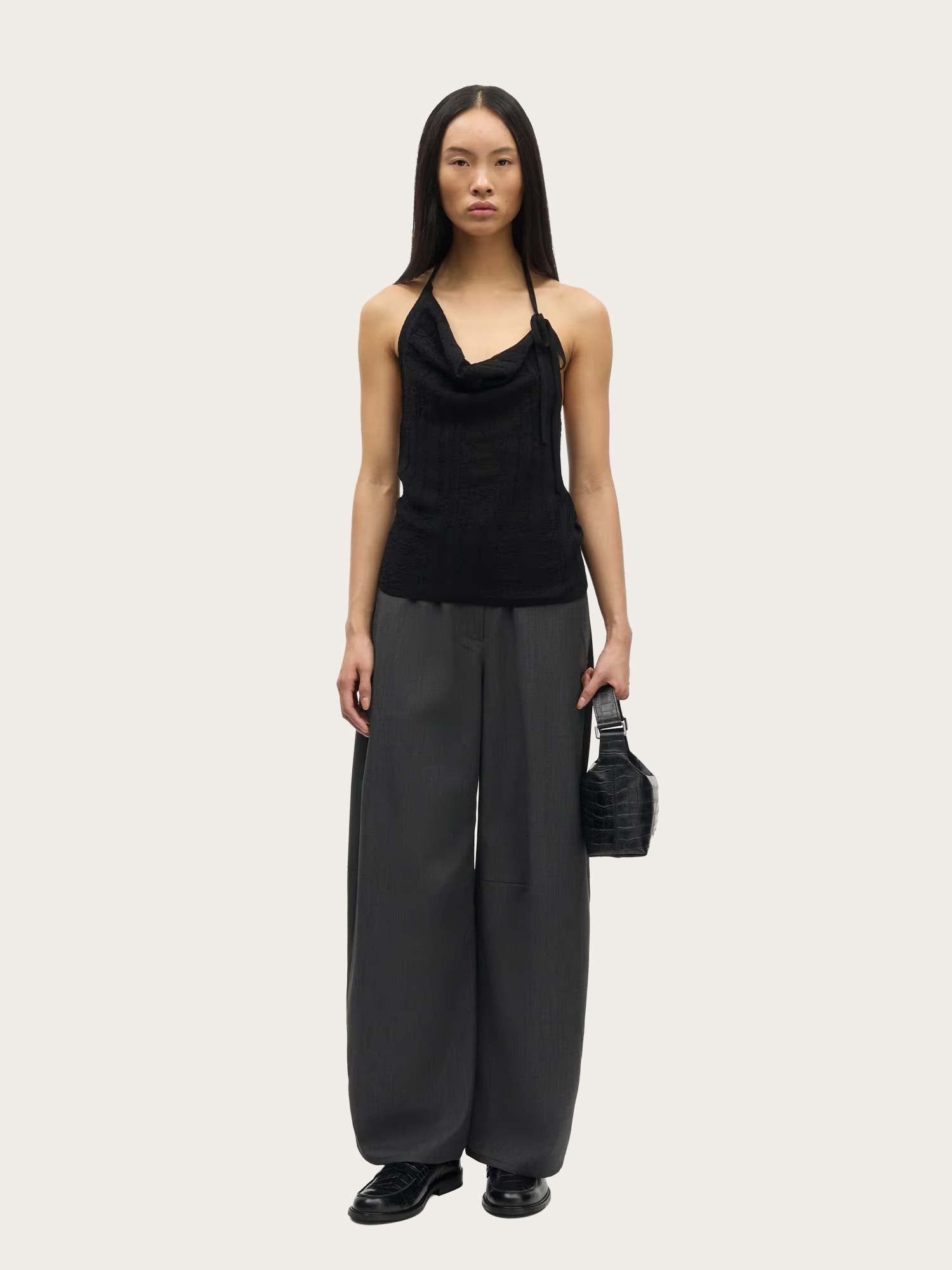 Saroko Trousers - Dark Grey Melange