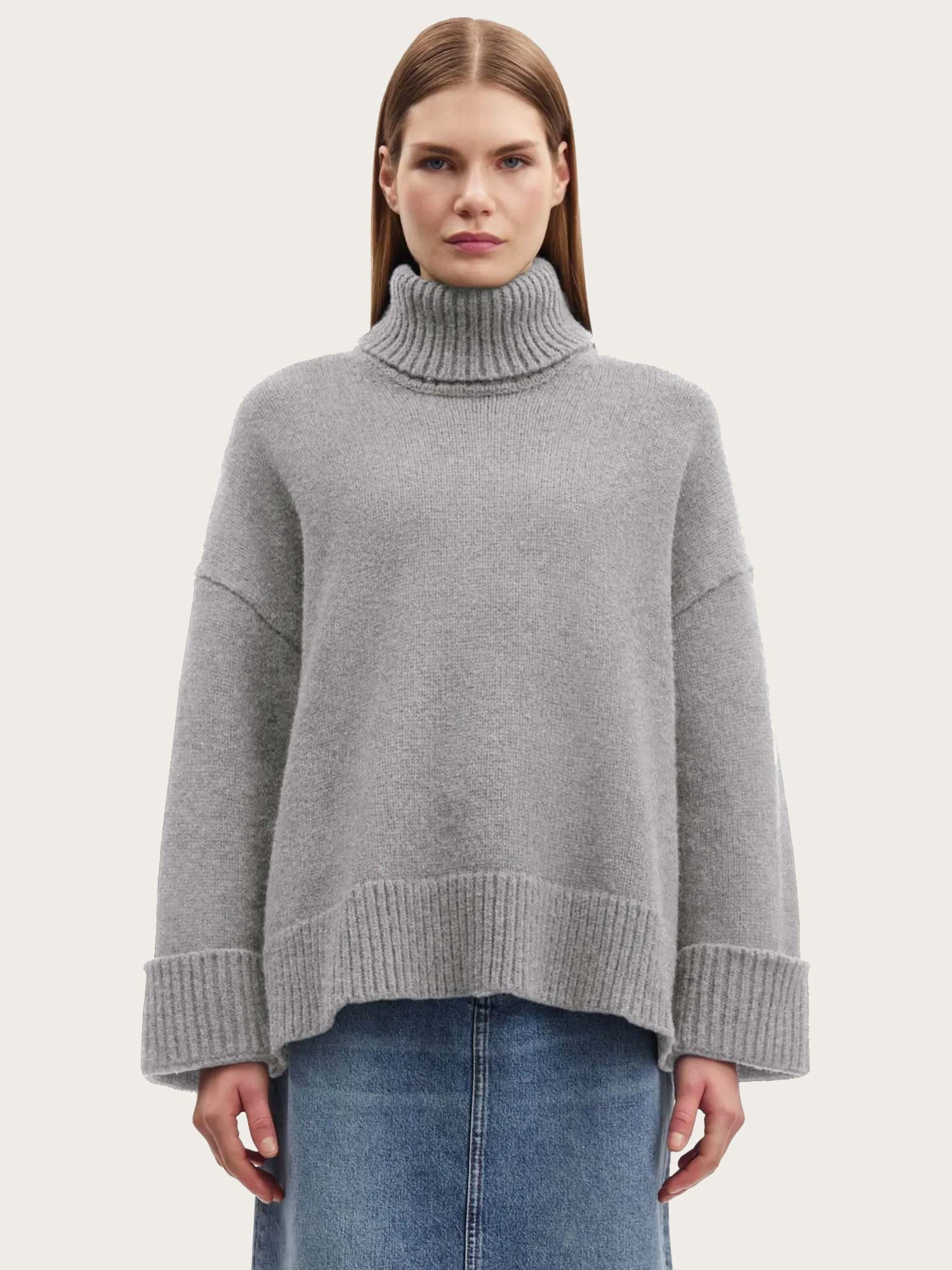 Sakeiku Turtleneck - Grey Melange