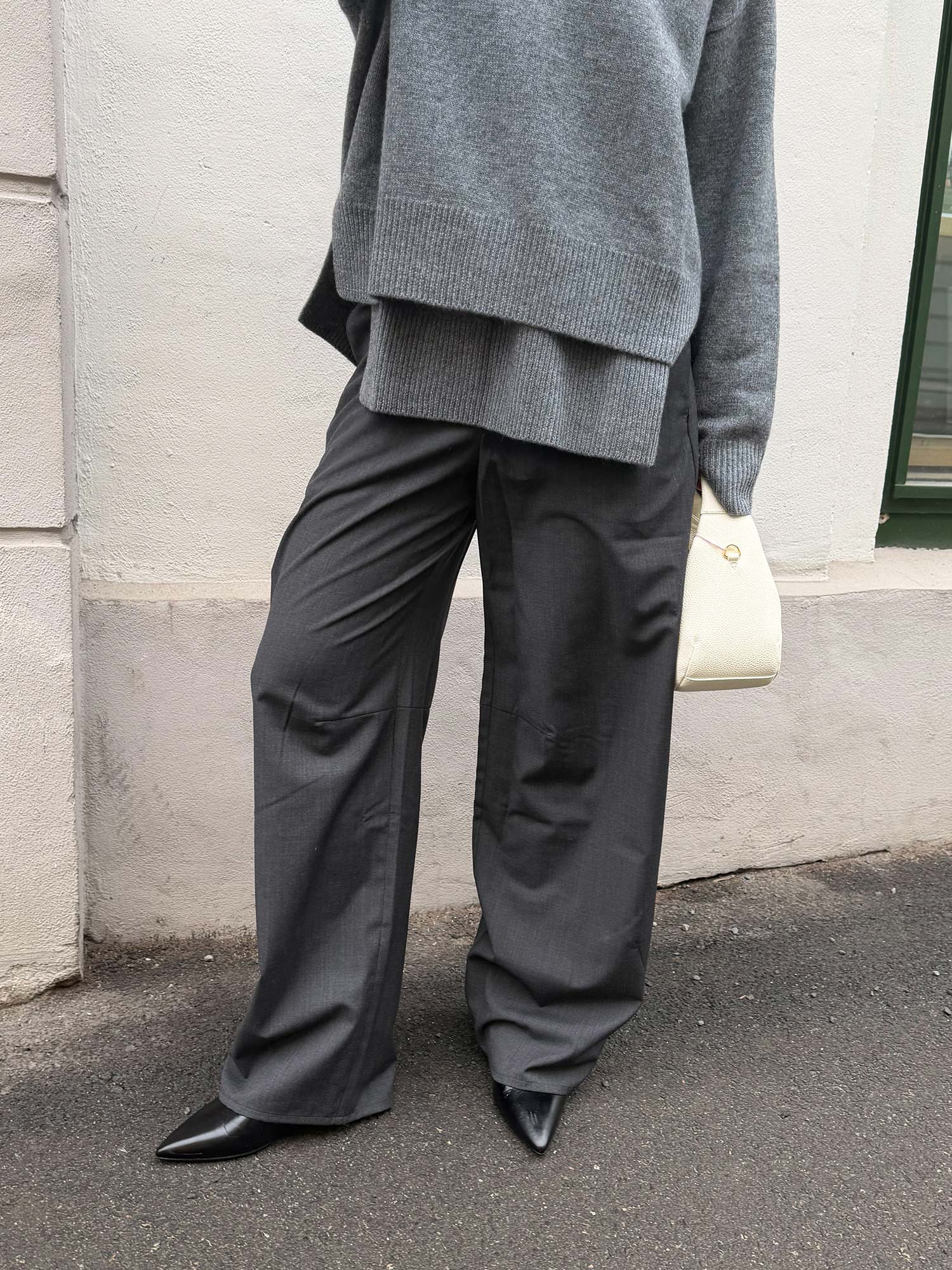 Saroko Trousers - Dark Grey Melange