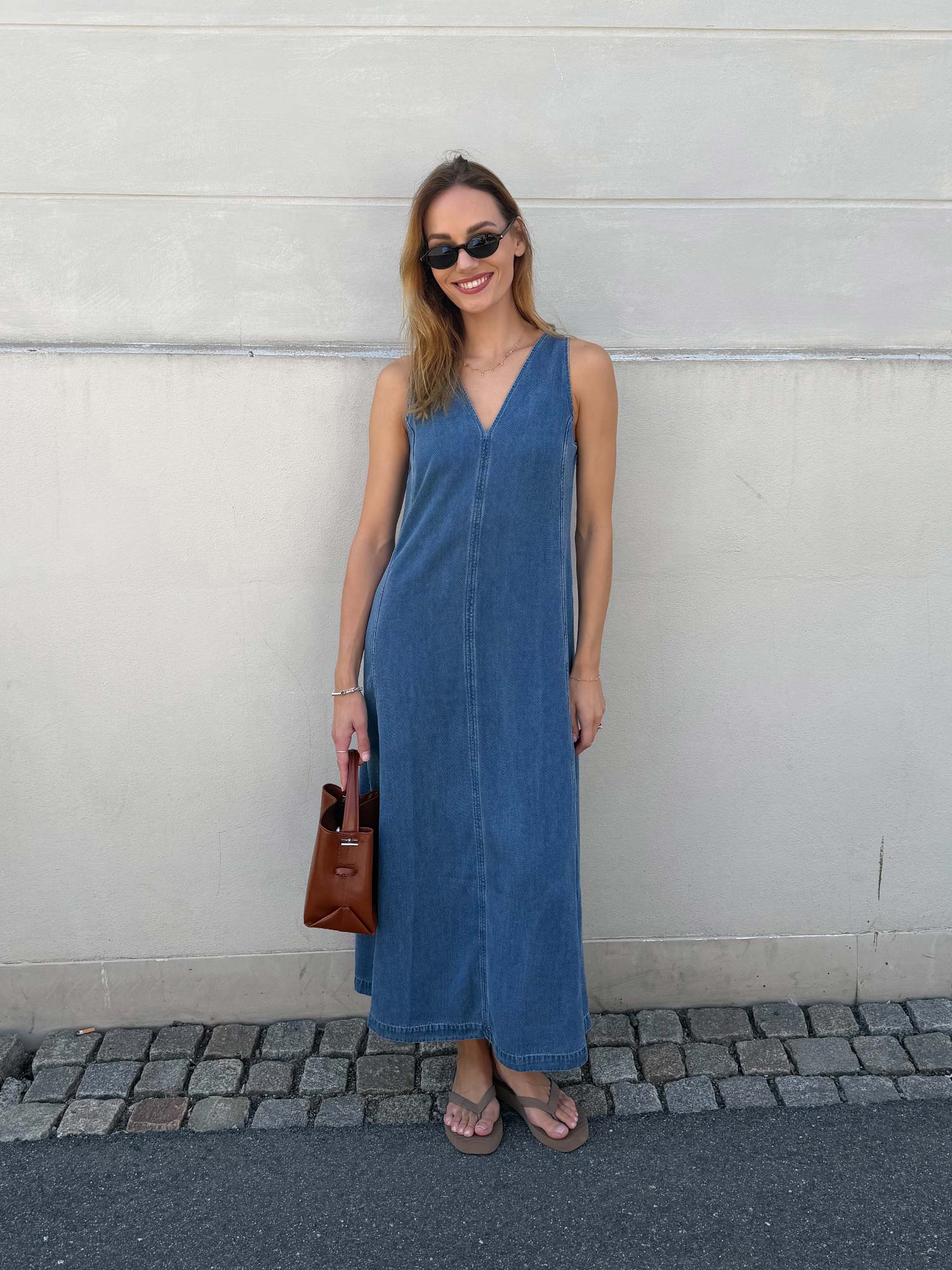 Saskylar Dress - Medium Denim Blue