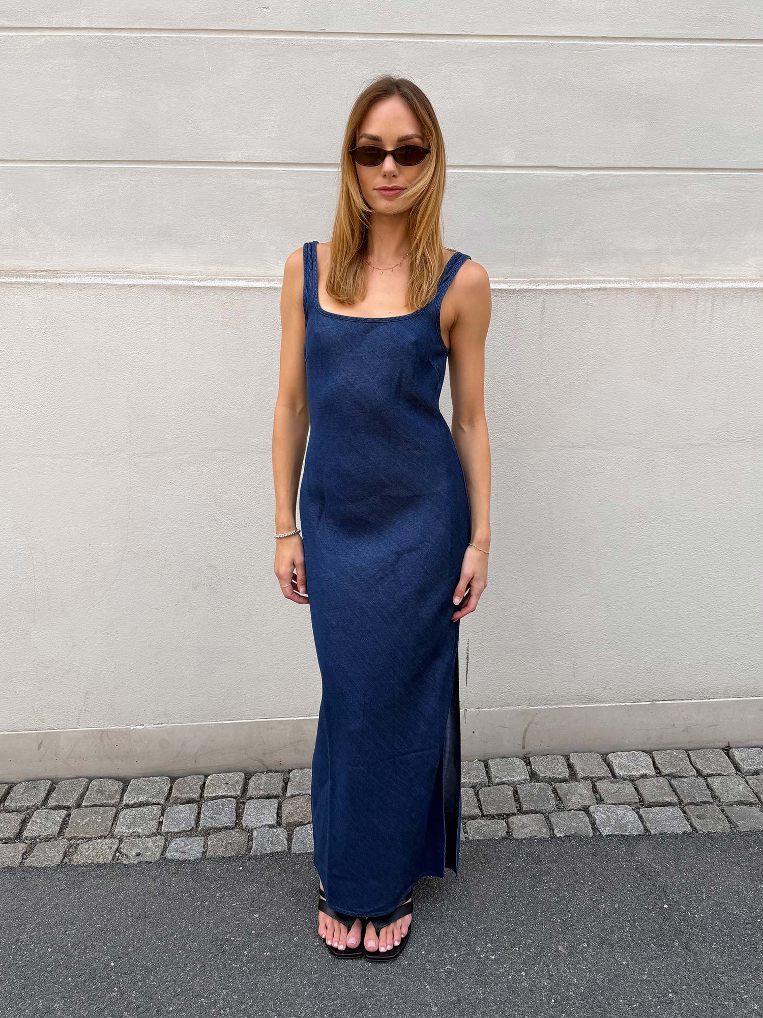 Sasunna Dress - Washed Denim