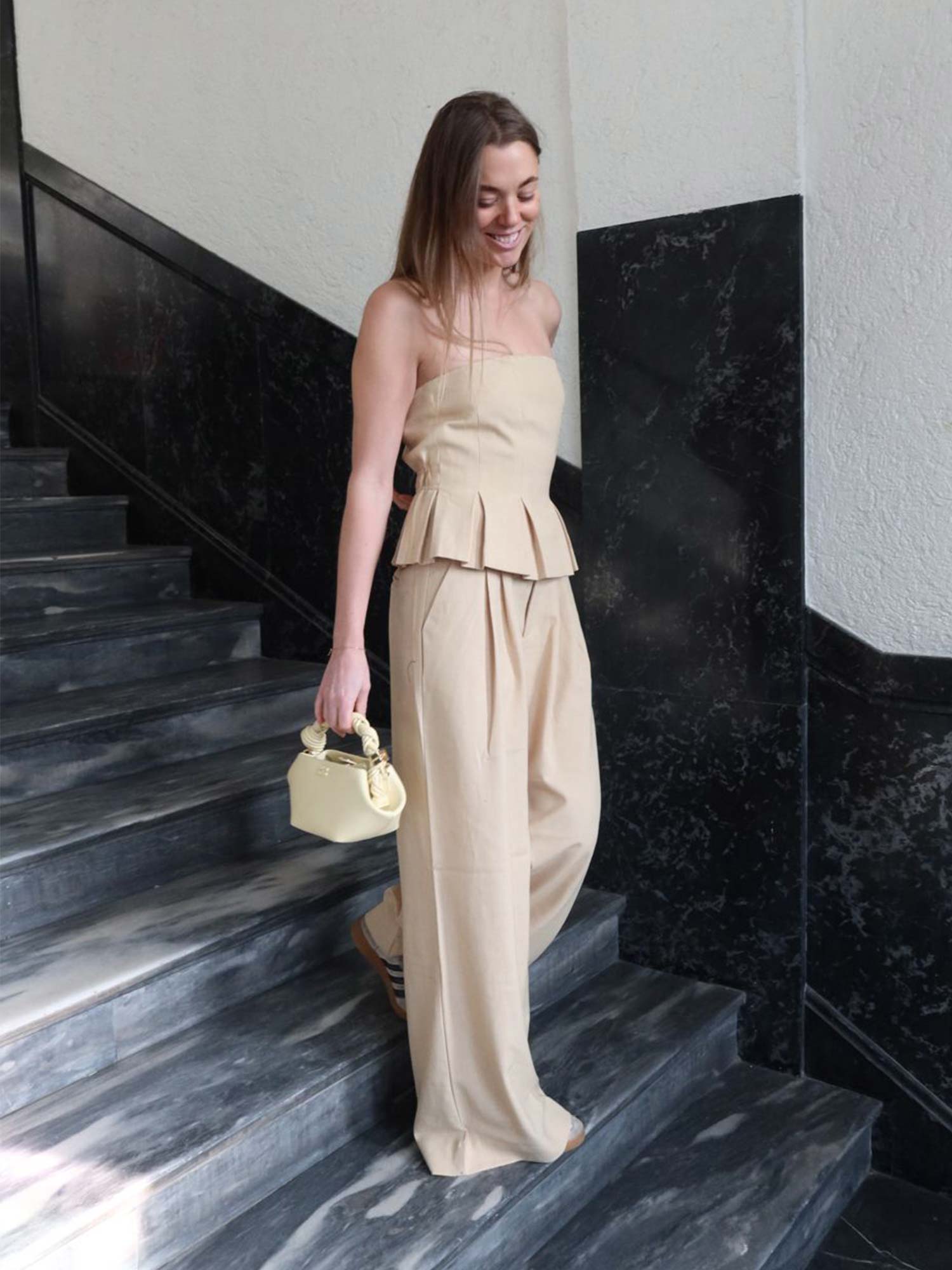 Stacy MW Pants - Pale Hay Melange