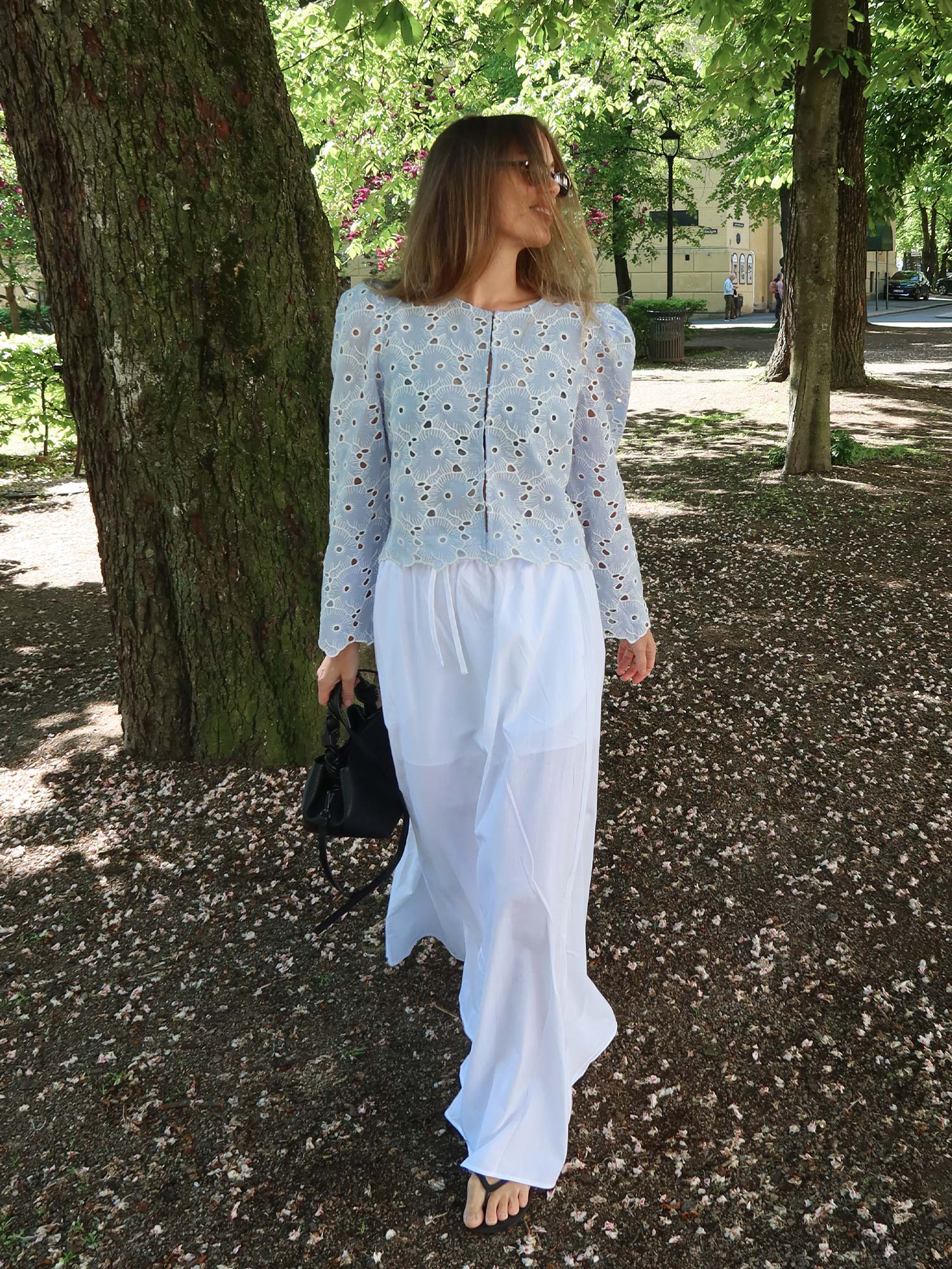 Satina Maxi Skirt - White