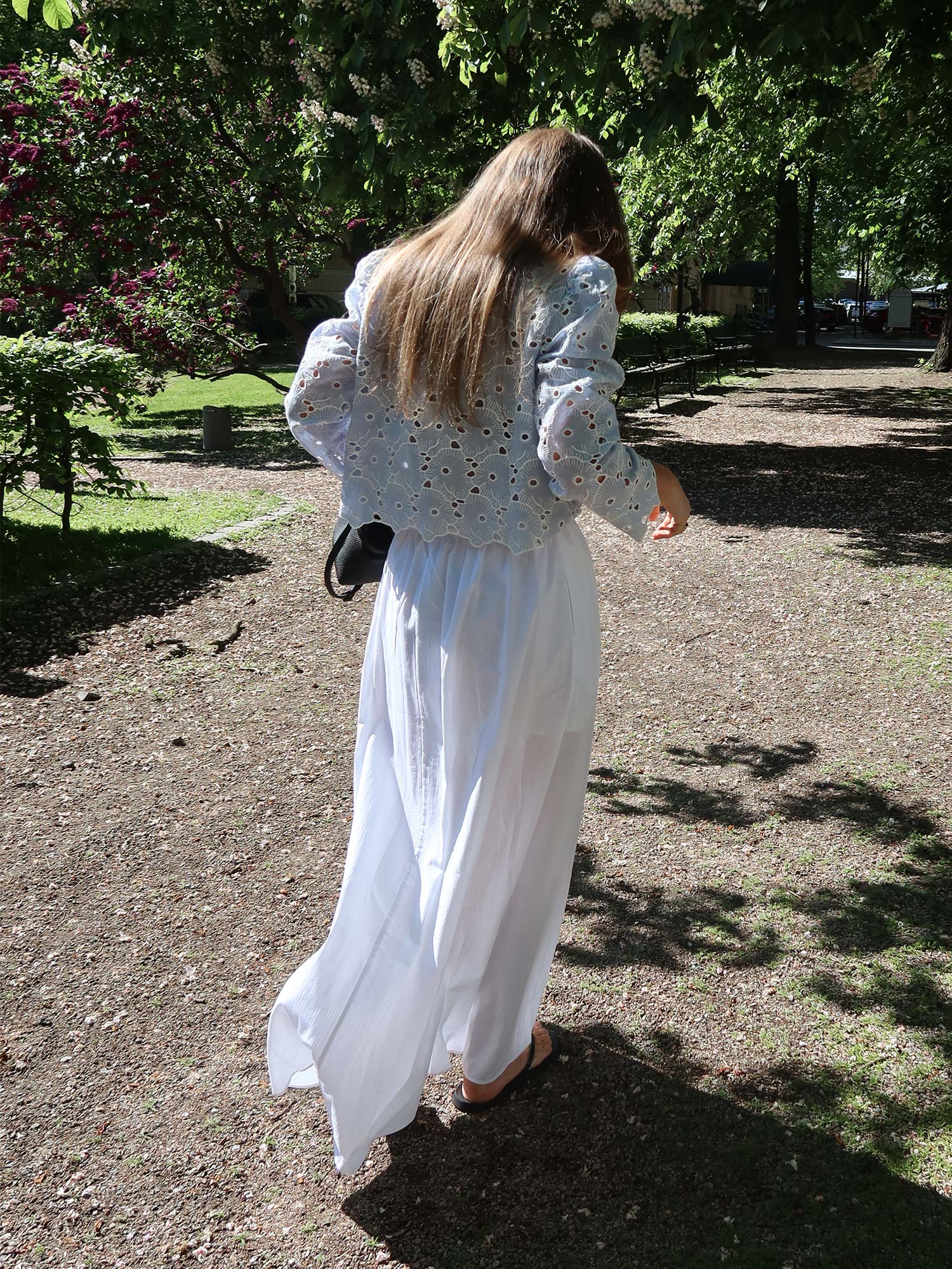 Satina Maxi Skirt - White