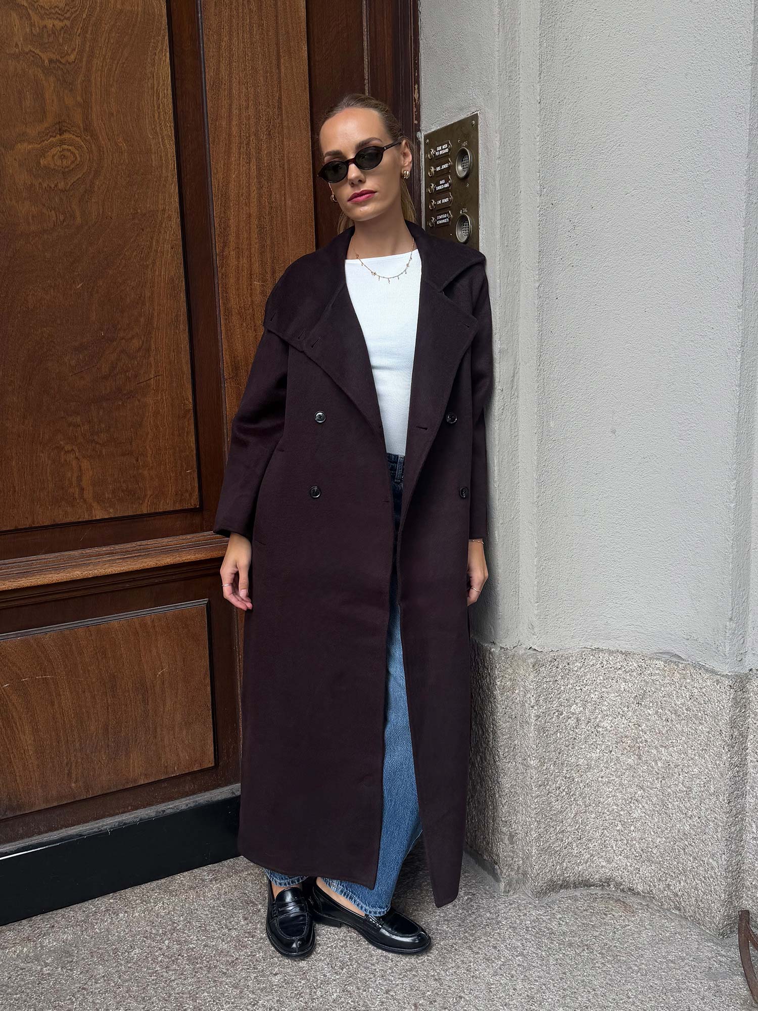 Sahanne Coat - Black Coffee