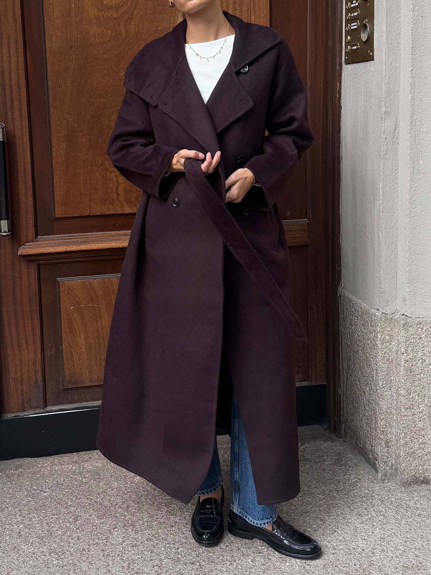Sahanne Coat - Black Coffee