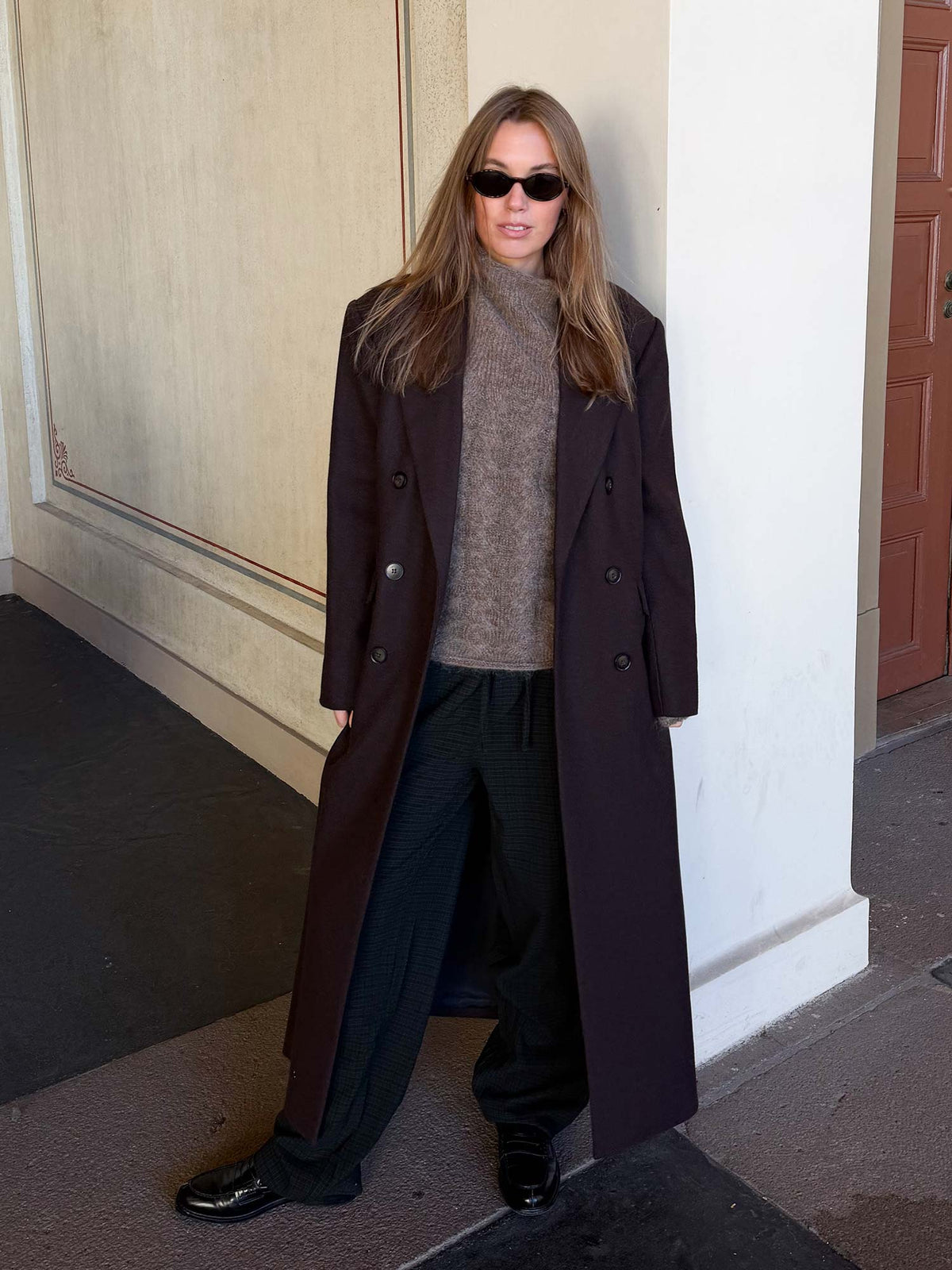 Venja Long Coat - Ganache