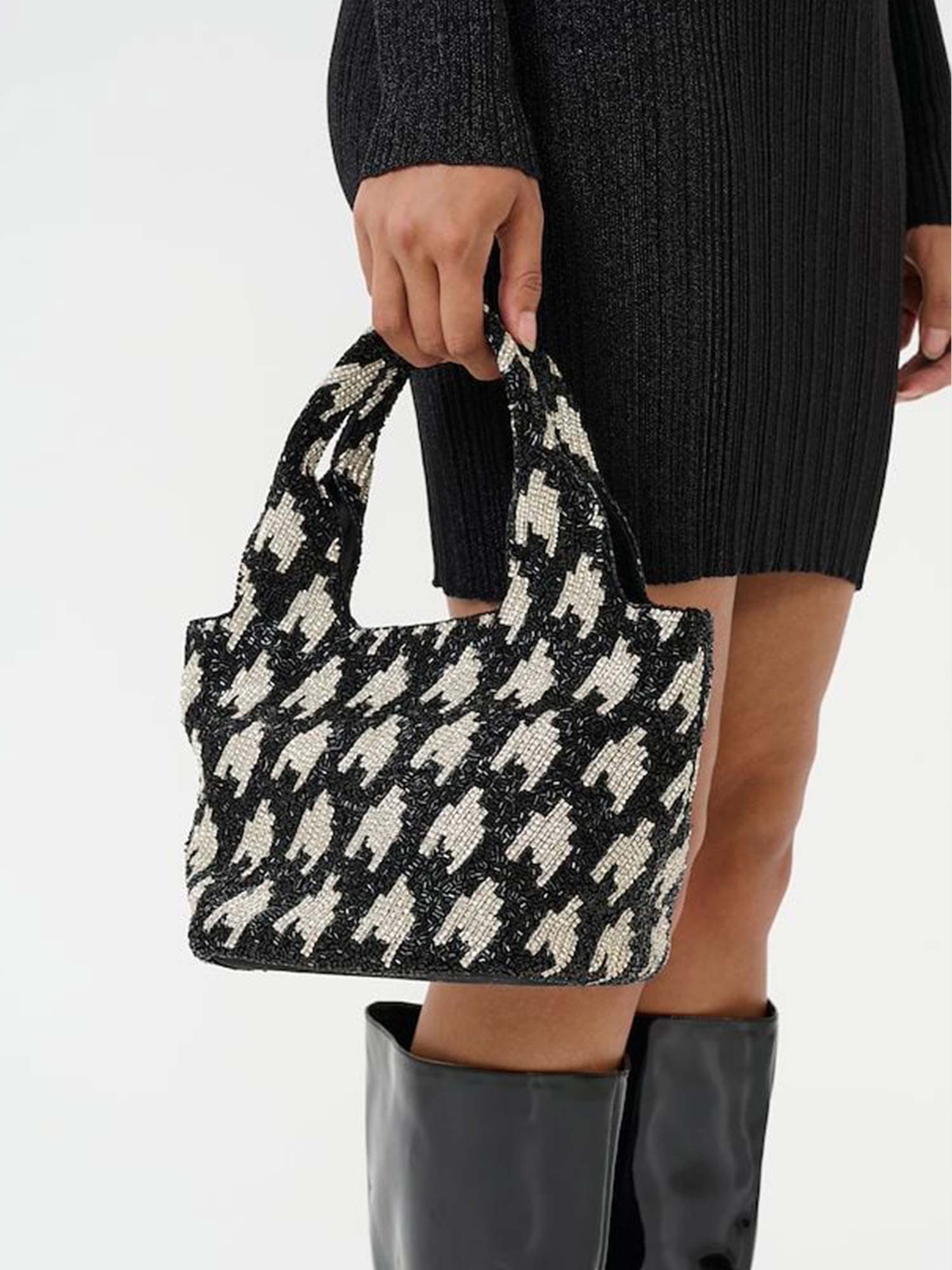 Rhinna Bag - Black/Silver Glitter