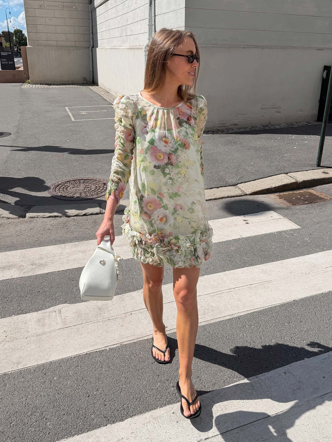 Organza Frilly Dress - watercolour dreams