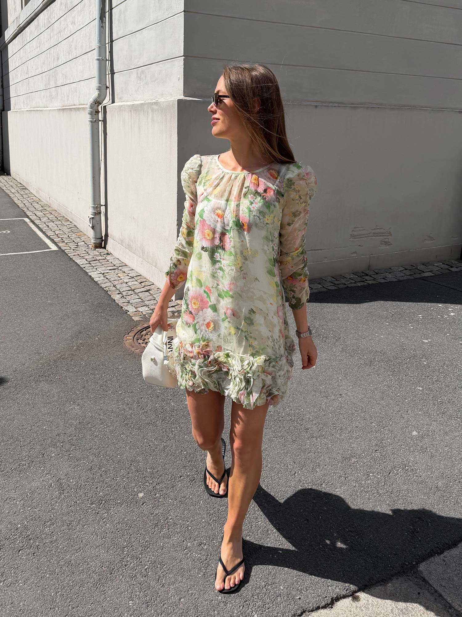 Organza Frilly Dress - watercolour dreams