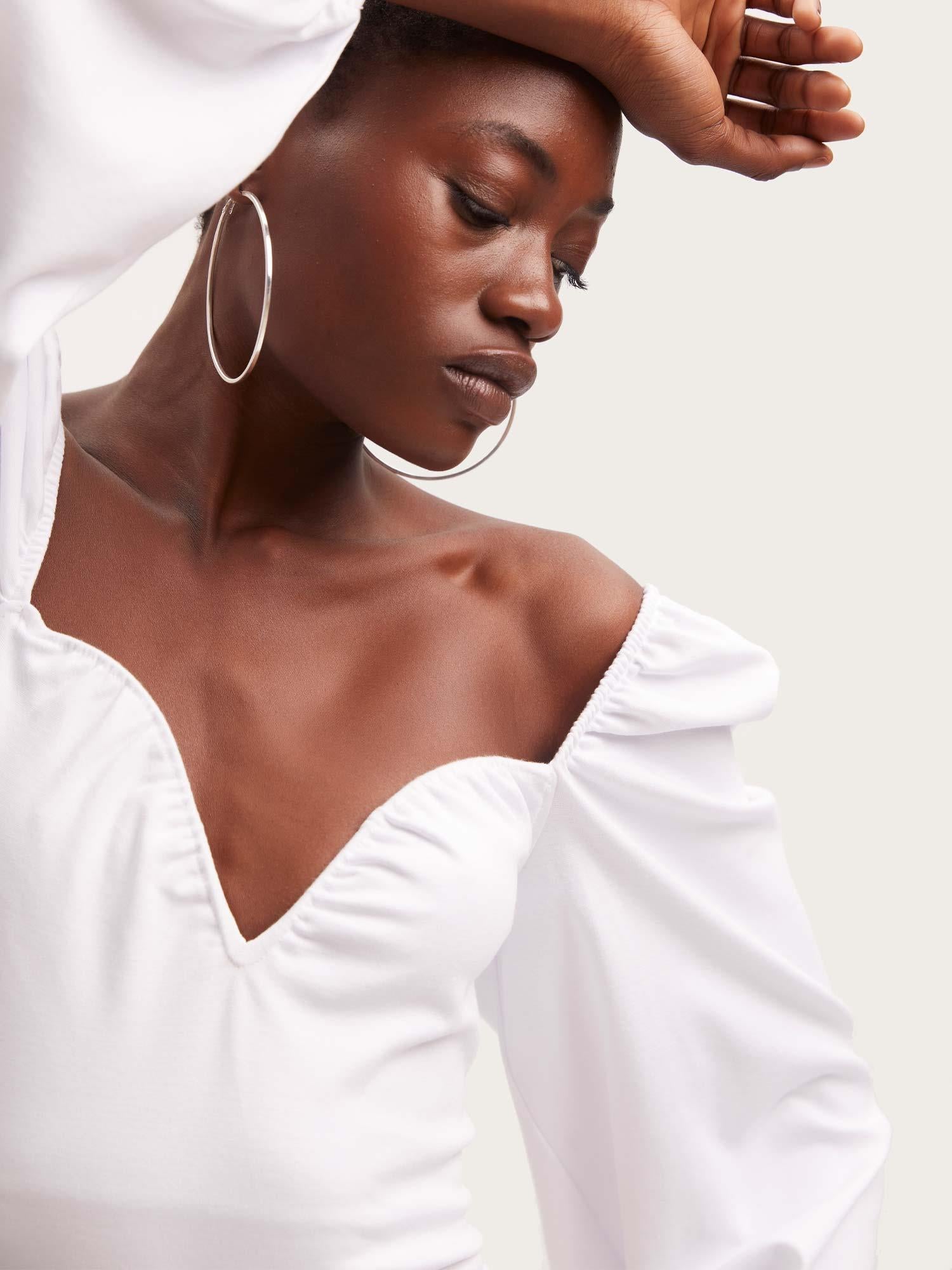 Mist Offshoulder - Bright White