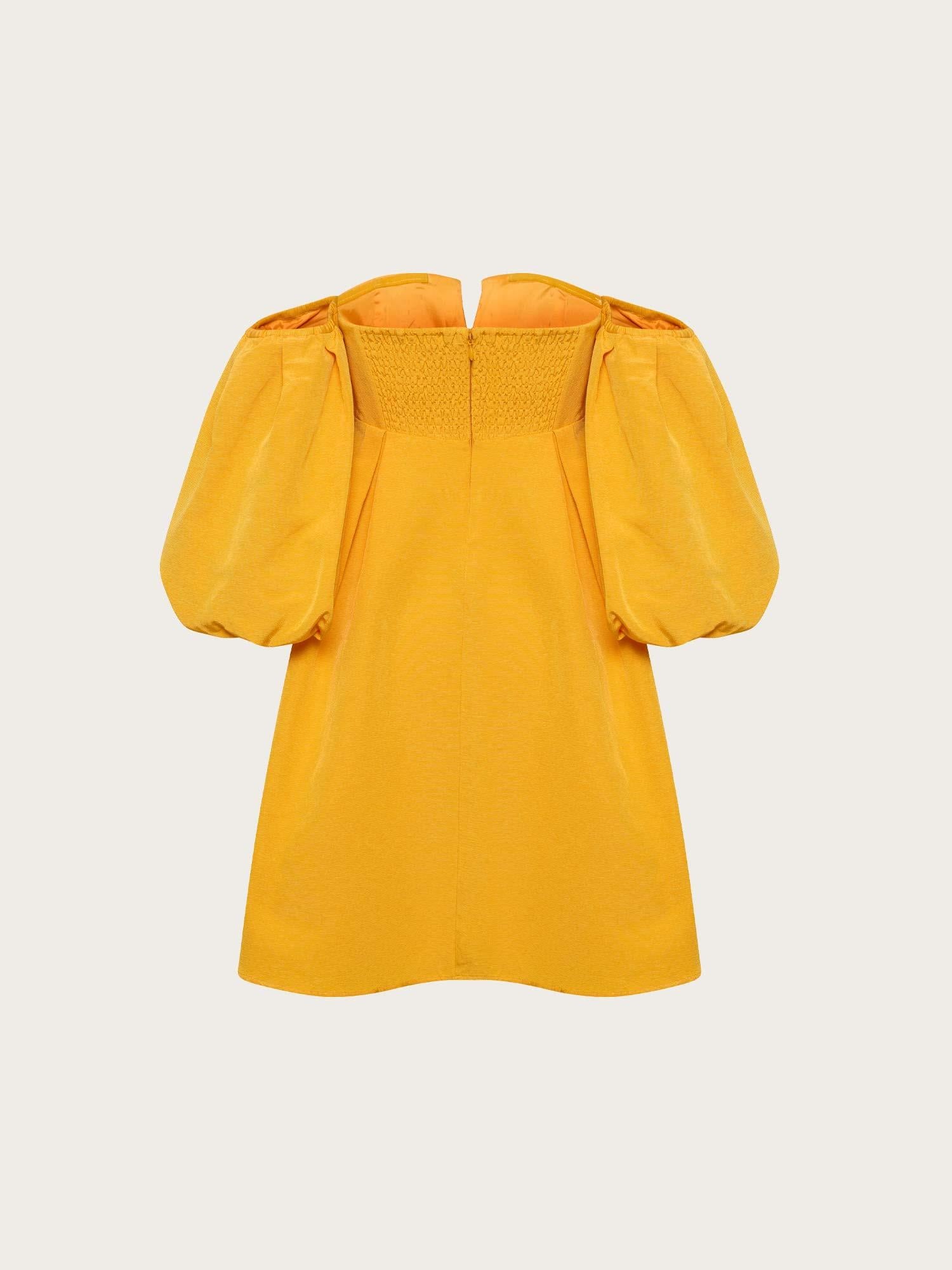 Dani Off Shoulder Dress - Kumquat