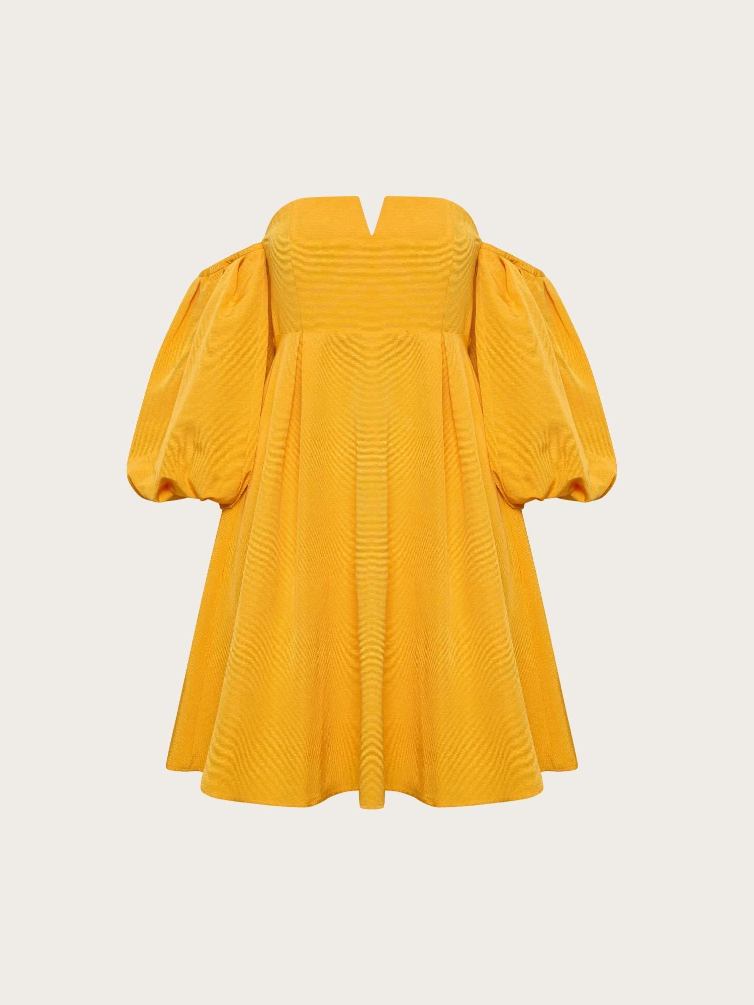 Dani Off Shoulder Dress - Kumquat