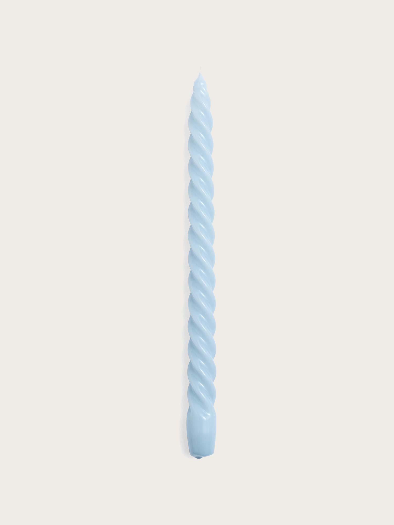 Candle Long Twist - Light Blue