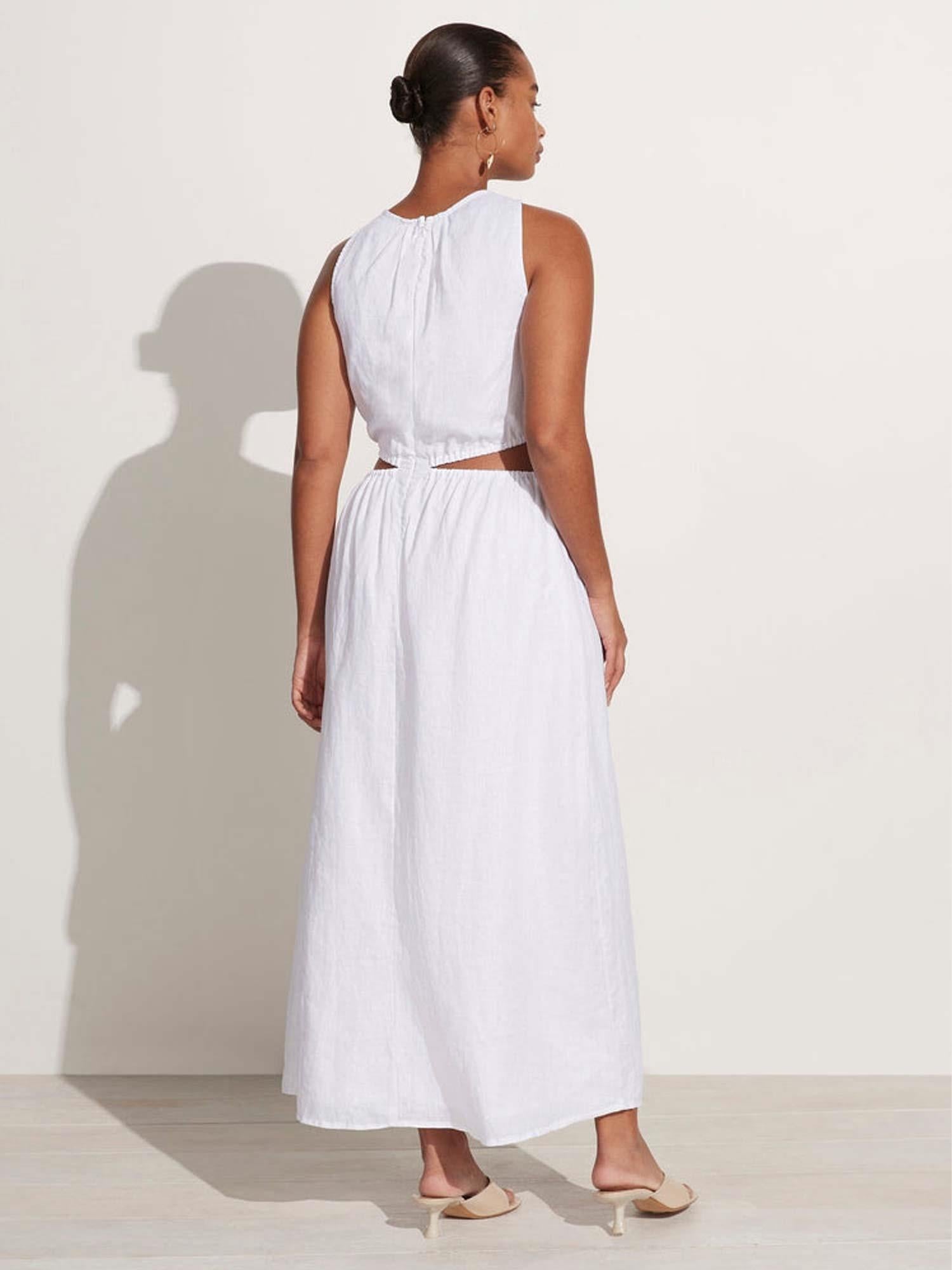 Zeta Midi Dress - White