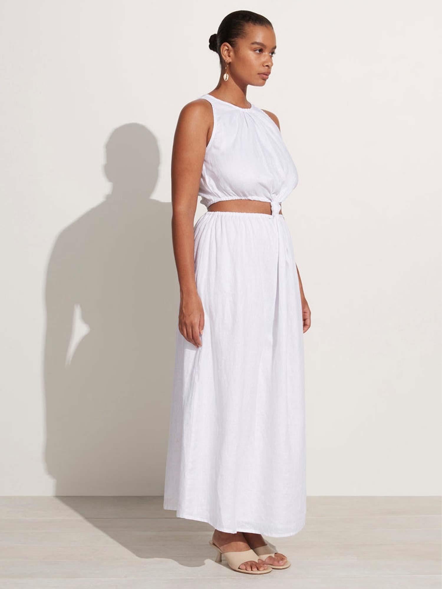 Zeta Midi Dress - White