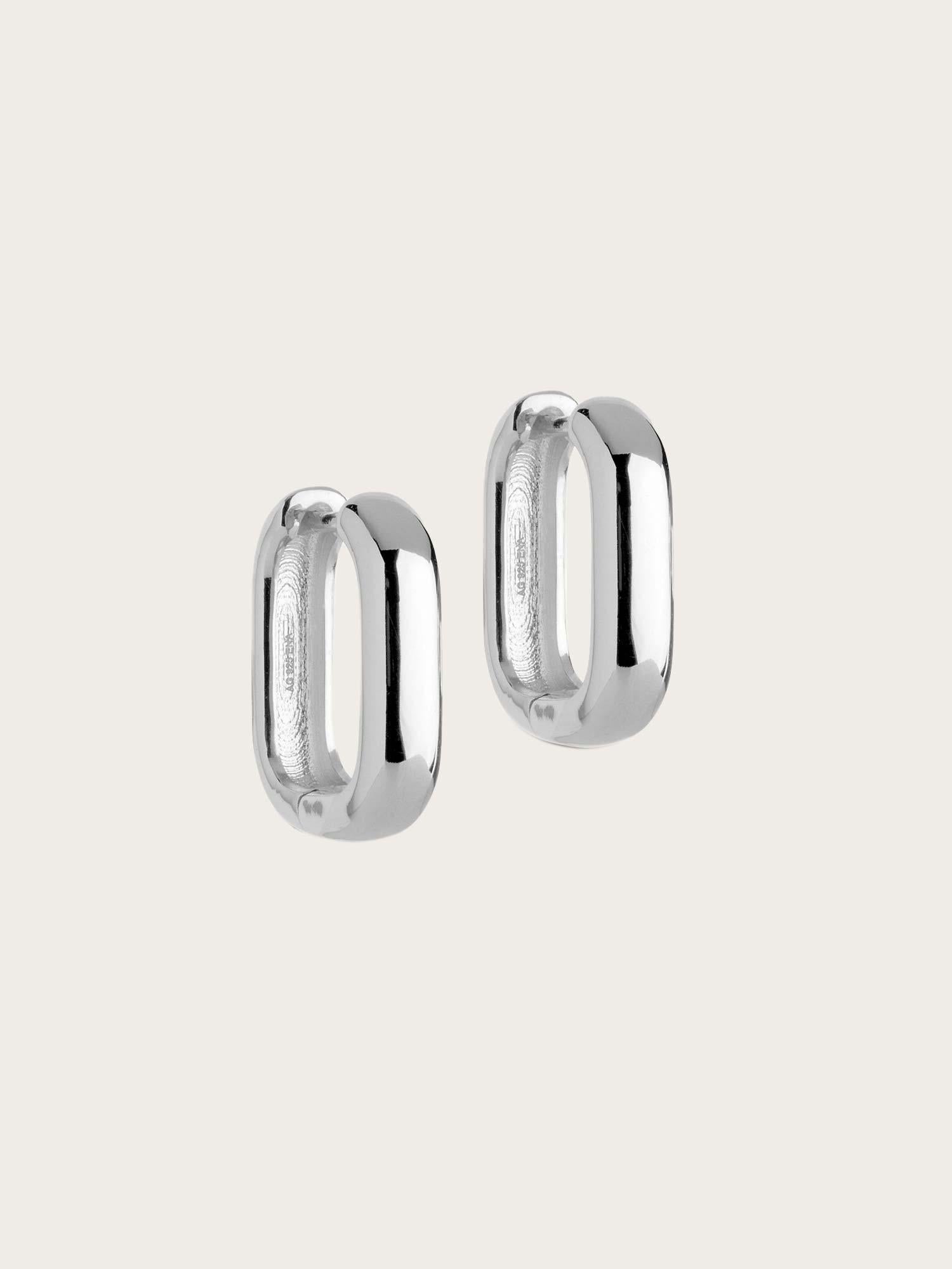 Hoops Square 18mm - Silver