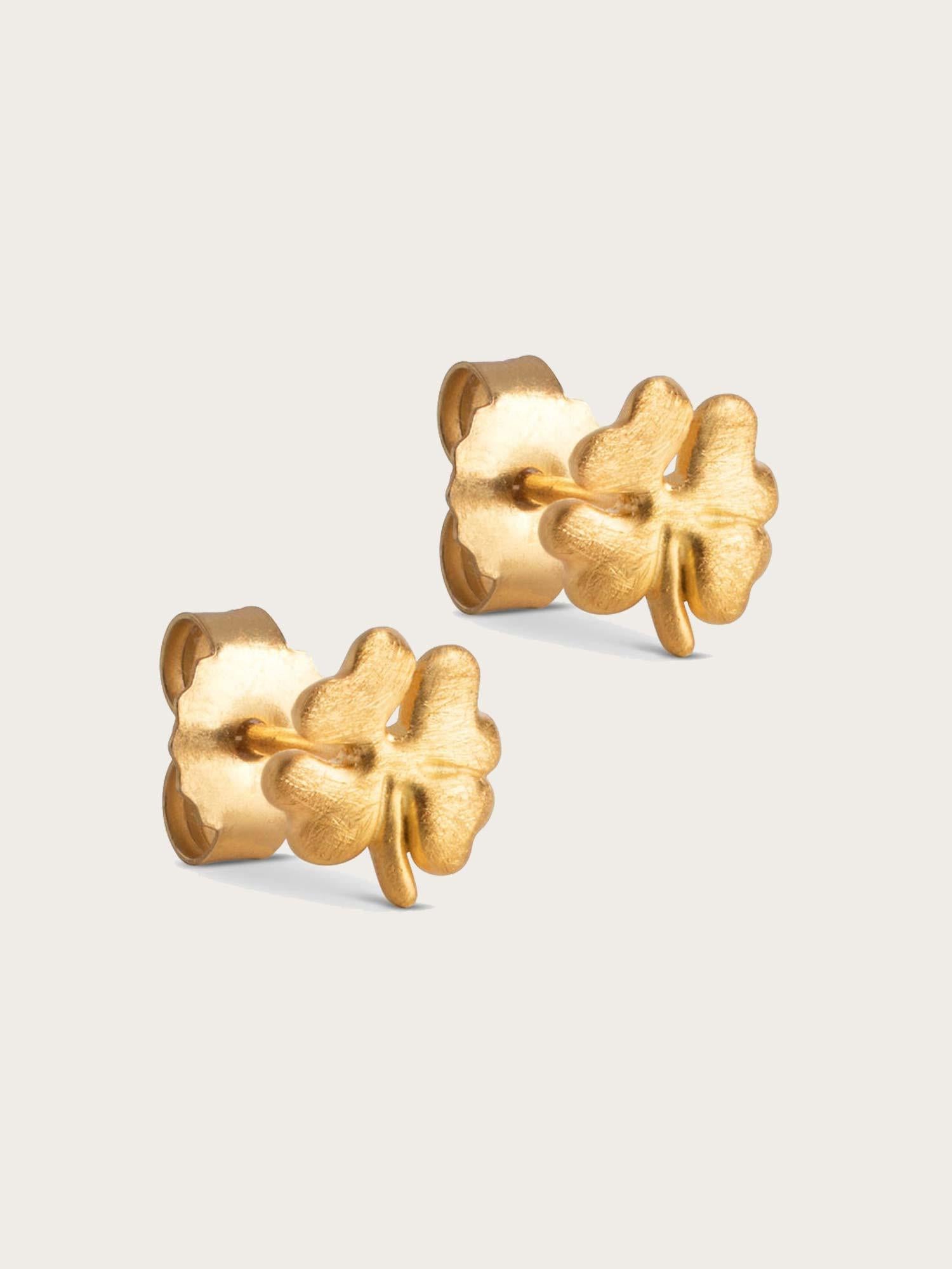 Studs Organic Clover - Gold