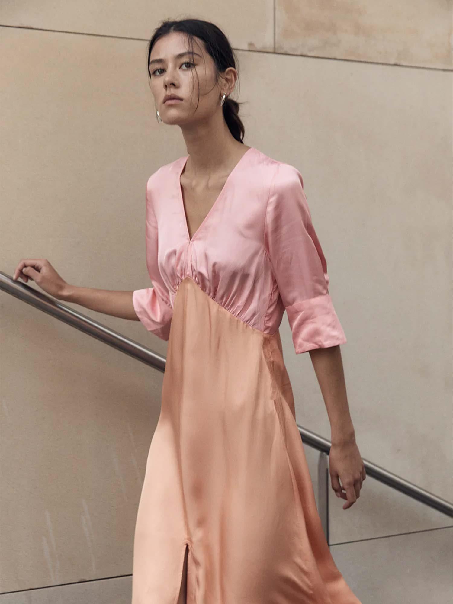 Mandy Dress - Pink/Orange
