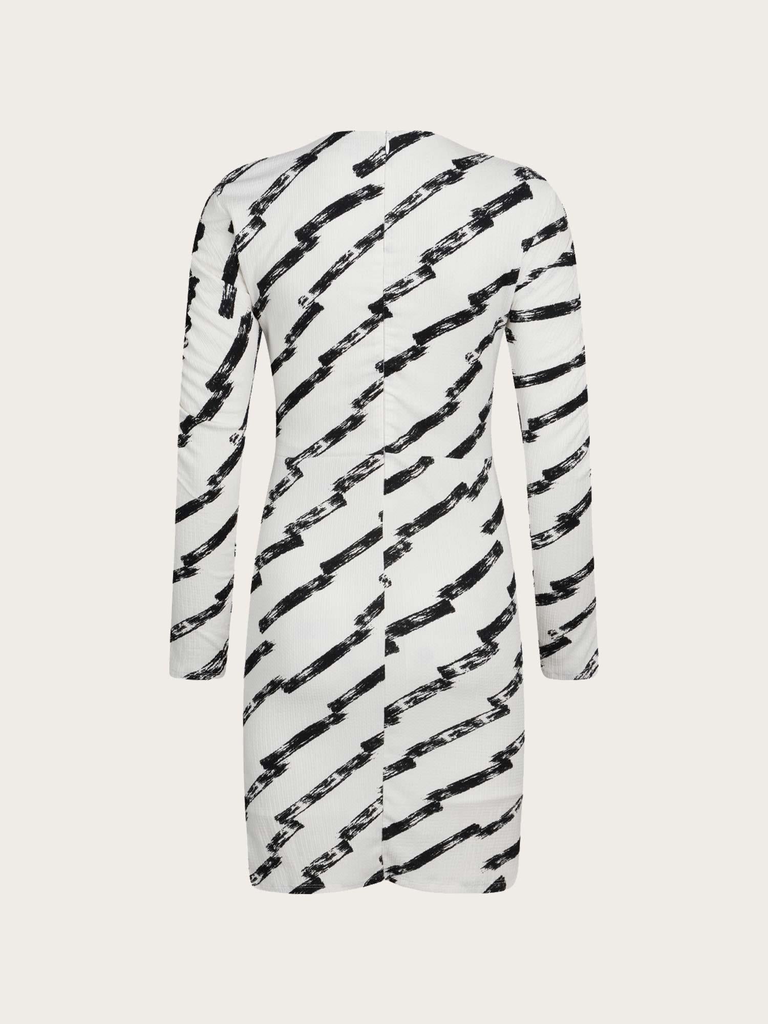 Pollux Altena Dress - Paint Stripe/White