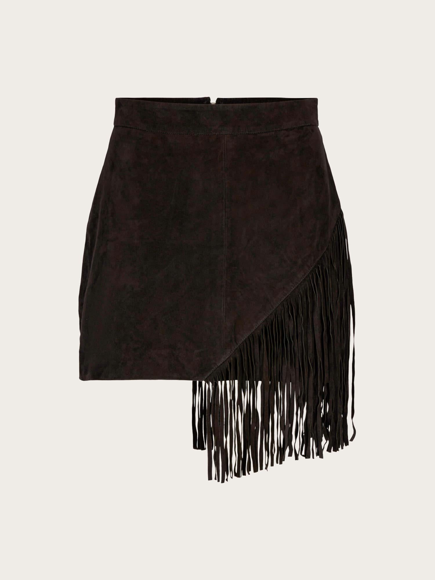 Fringe Skirt - Black