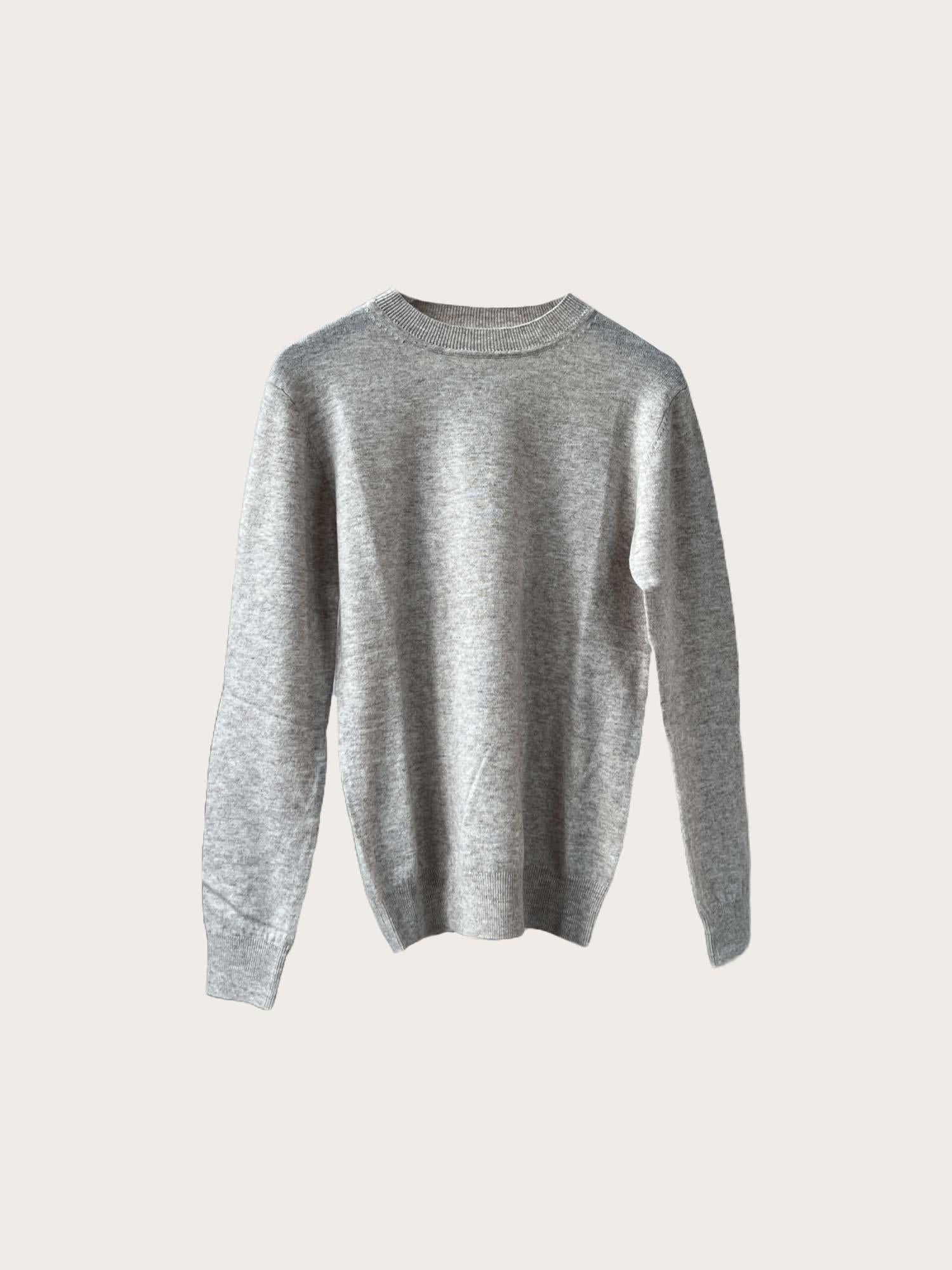 Knitted Crewneck Sweater - Porridge