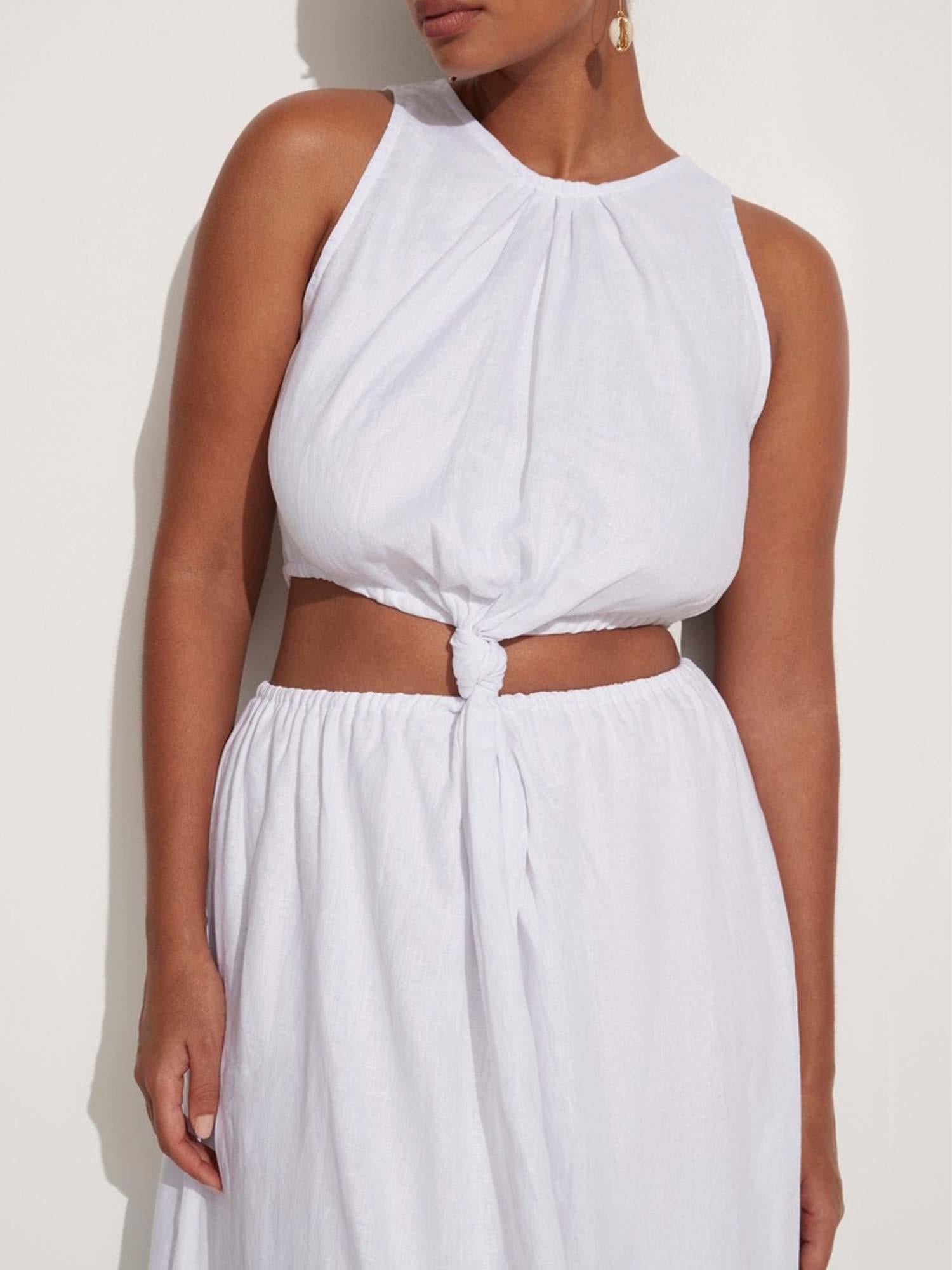 Zeta Midi Dress - White