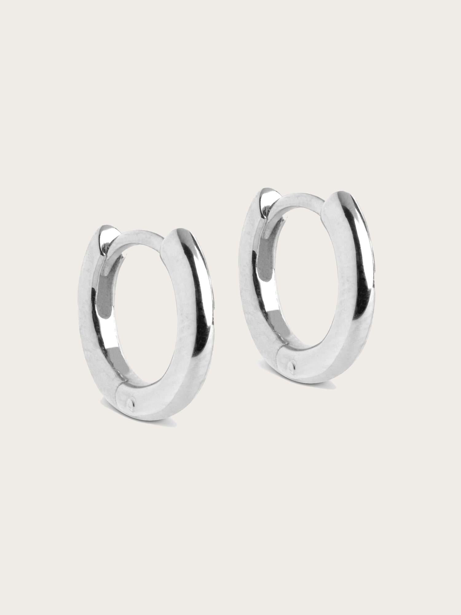 Hoops Chunky Classic - Silver 8mm