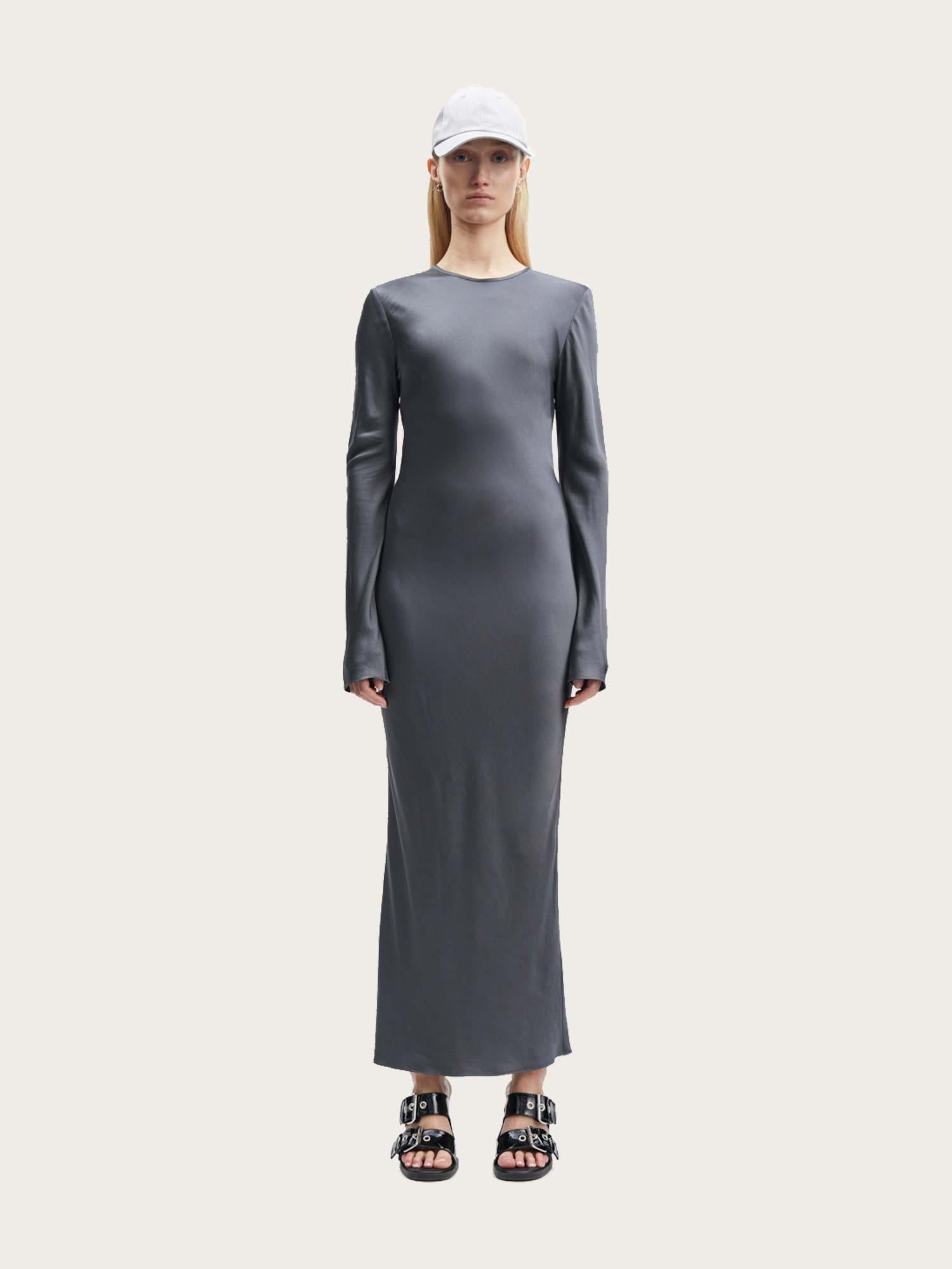 Alina Long Dress - Iron Gate