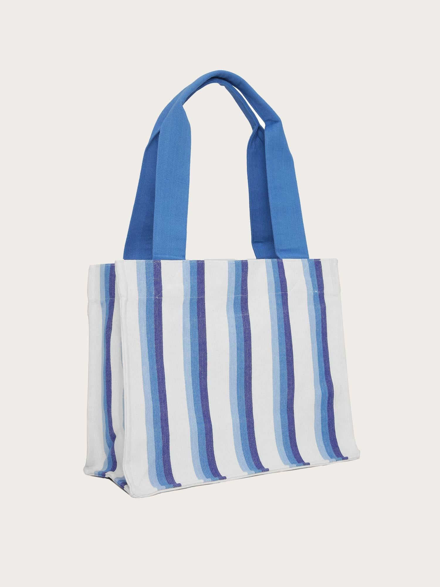 A5808 Large Easy Shopper Stripes - Dark Blue