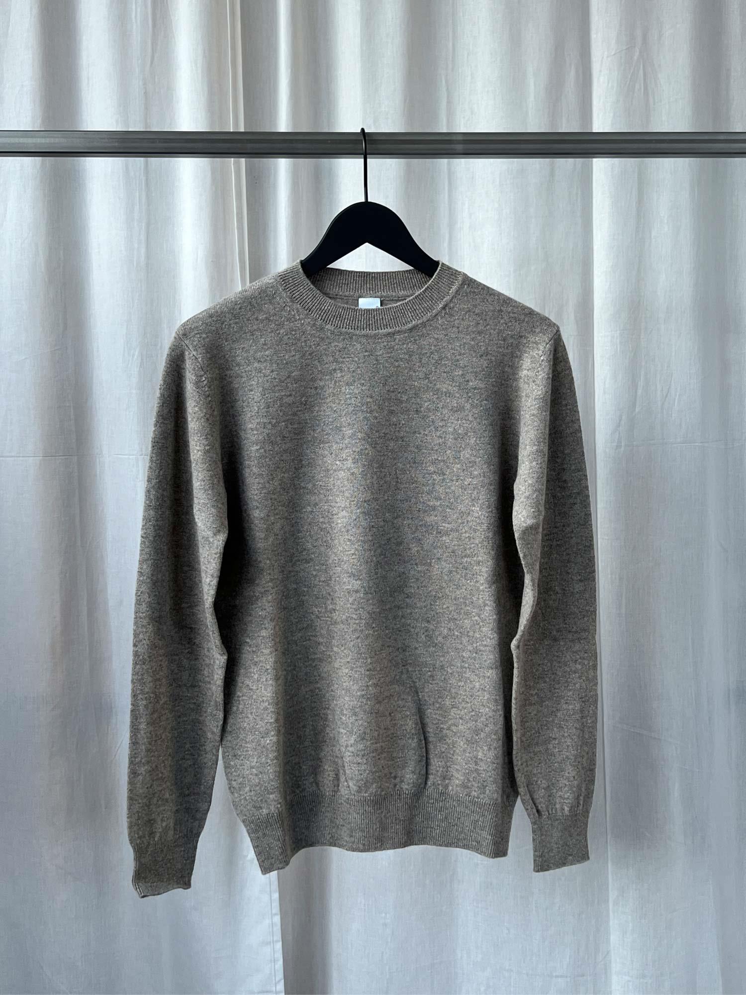 Knitted Crewneck Sweater - Pecan