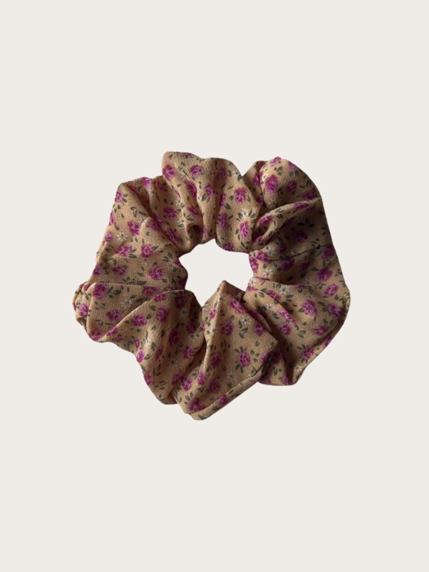 Hilly Scrunchie - Beige/Purple