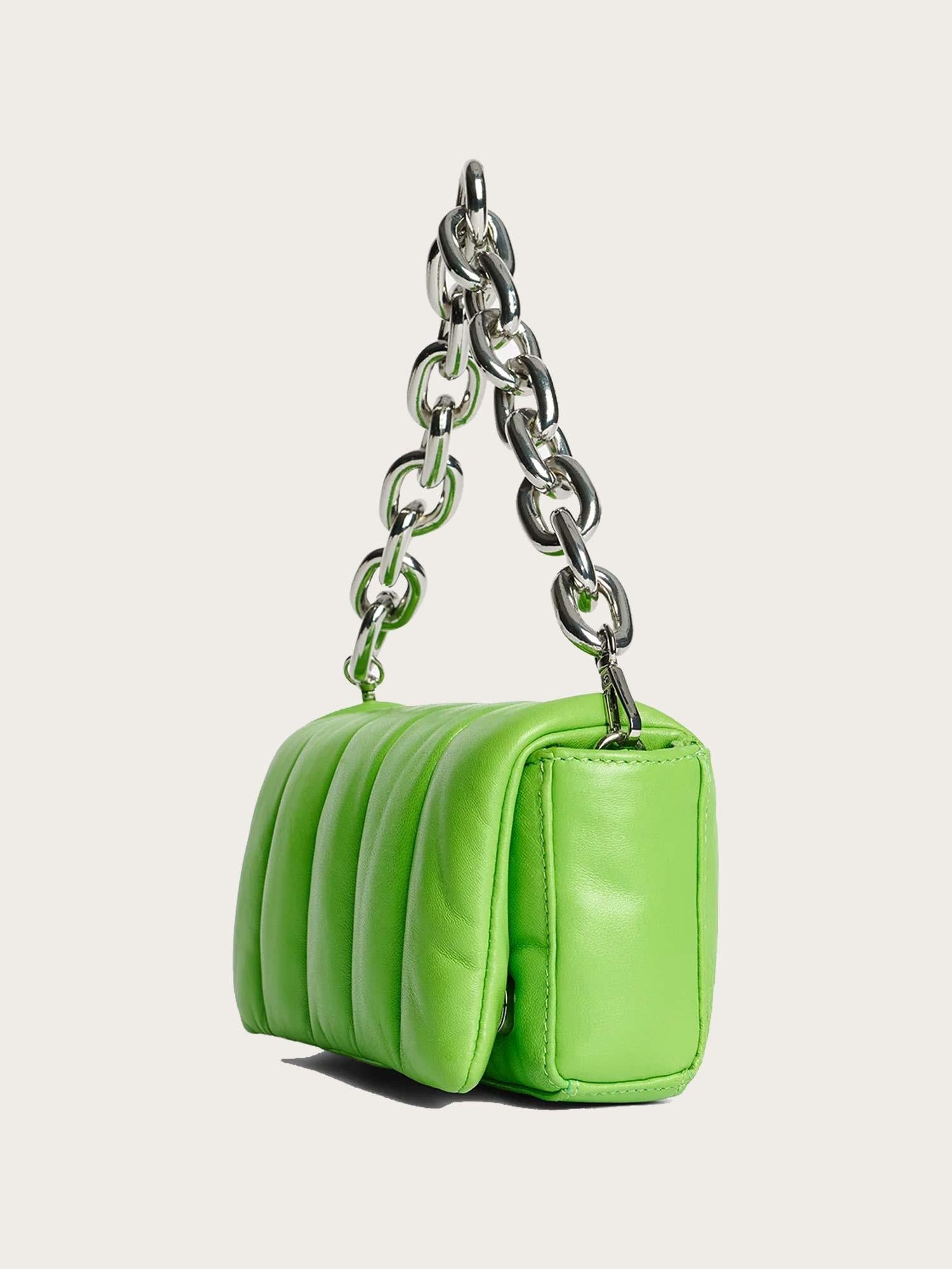 Hera Panel Bag - Peridot Green/Silver