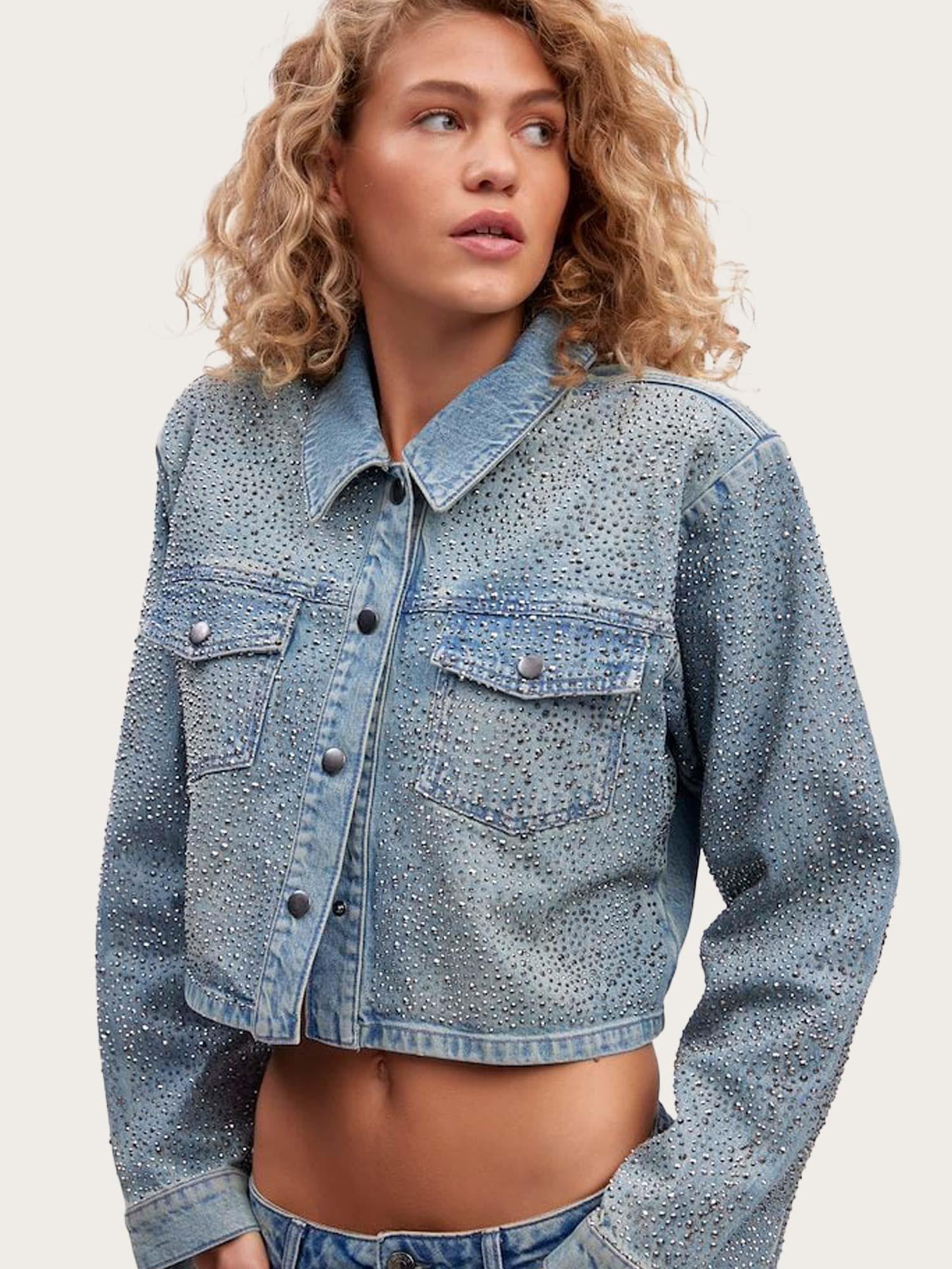 Nadiva Jacket - Mid Blue Washed