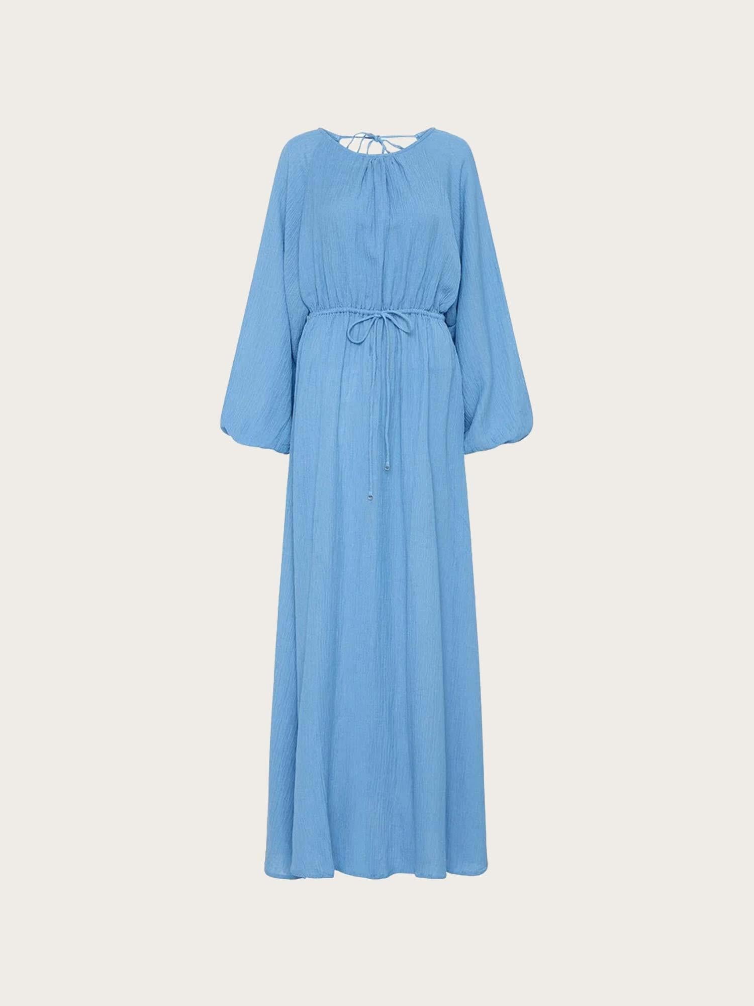 Rosalie Maxi Dress - Chambray Blue