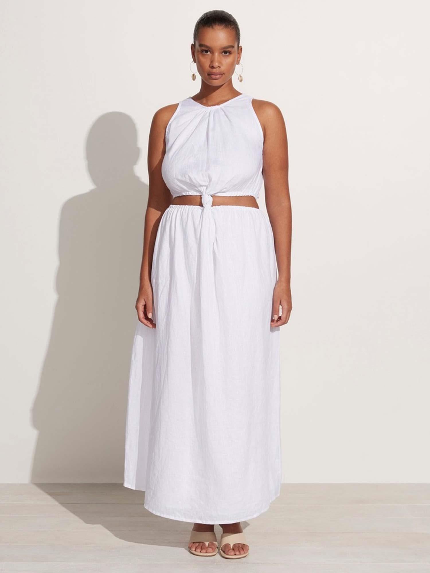 Zeta Midi Dress - White