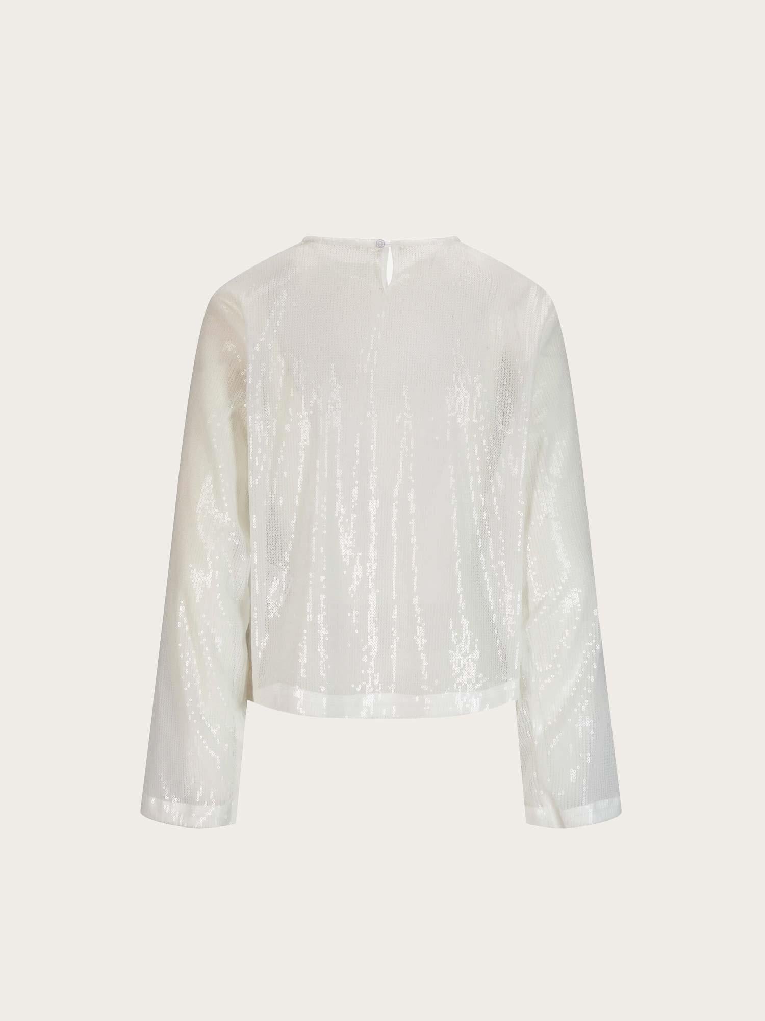 Core Longsleeve Sequin - White