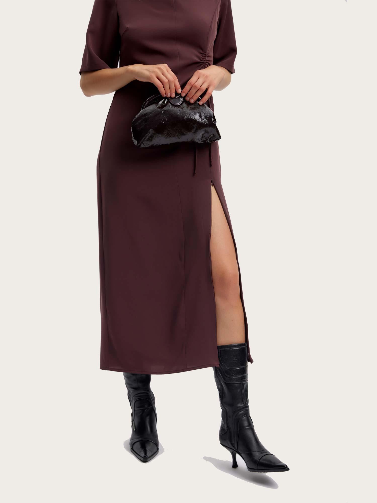 Braya Midi Dress - Fudge