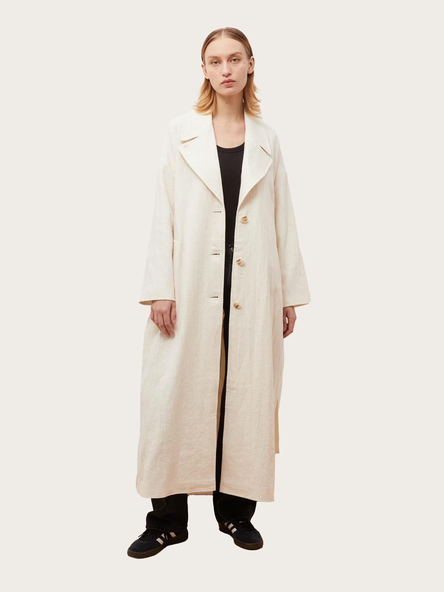 Odette Linen Coat - Cream