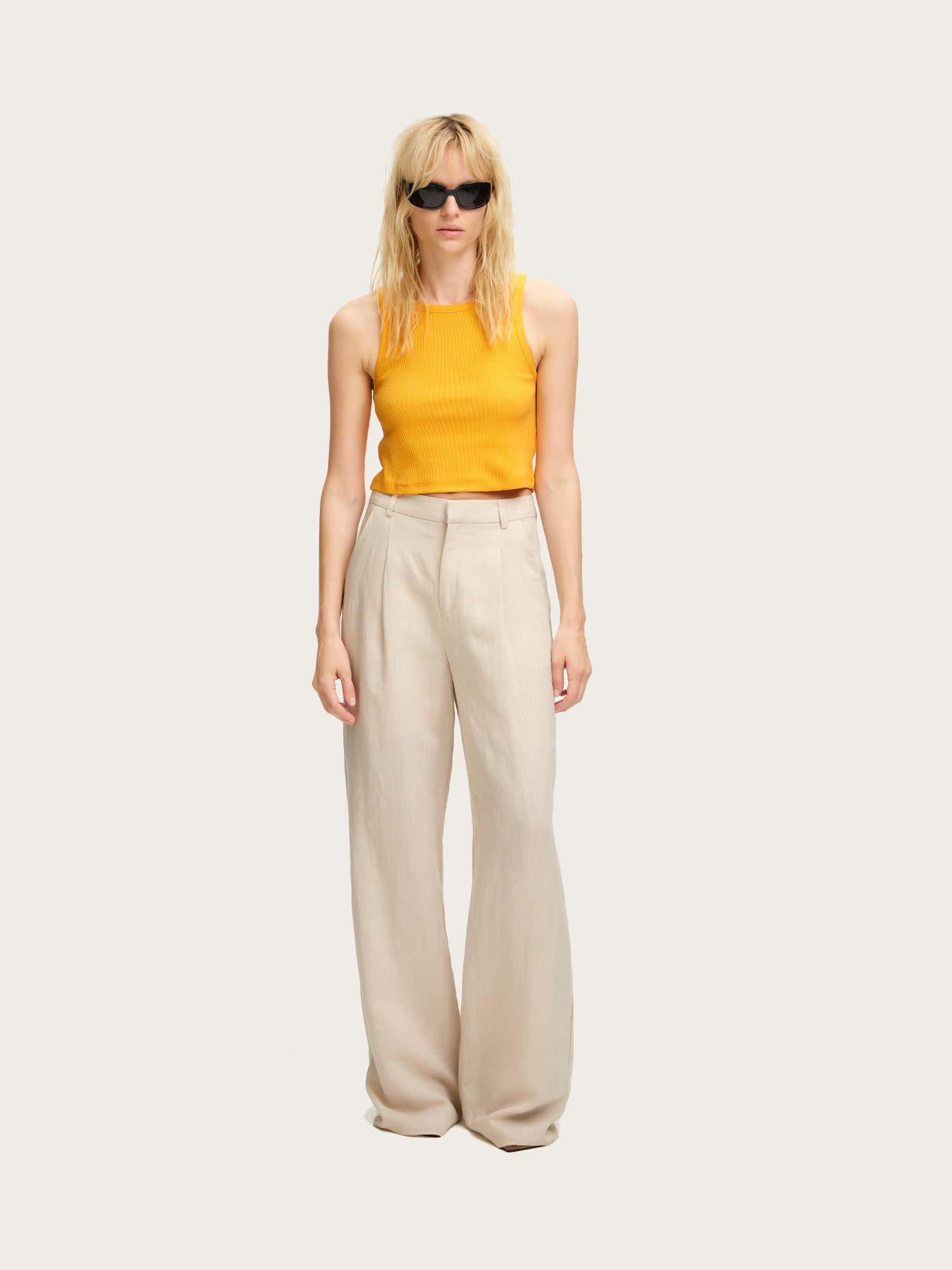 Drew Cropped Top - Kumquat