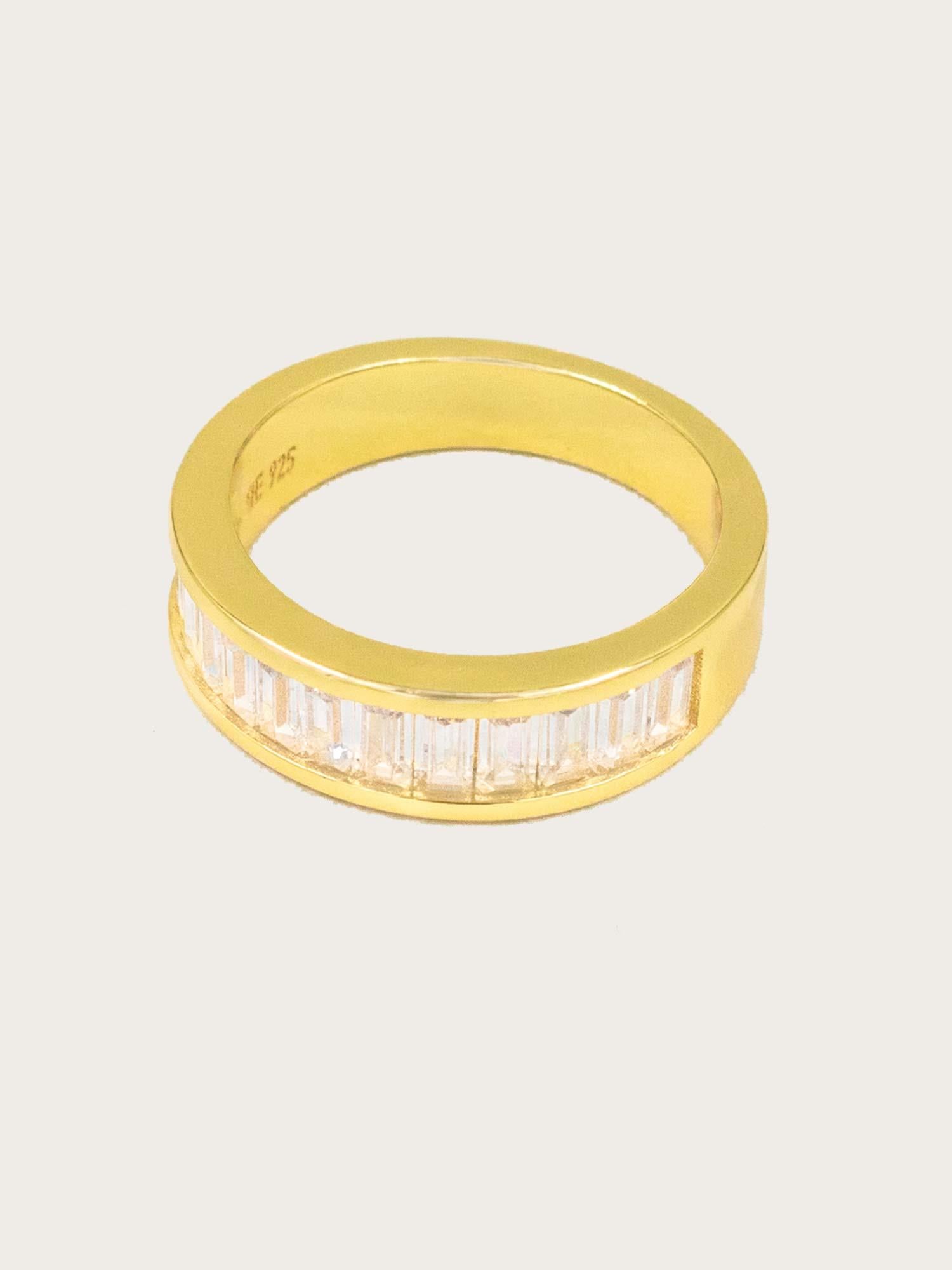 Diamond Row Ring - Gold