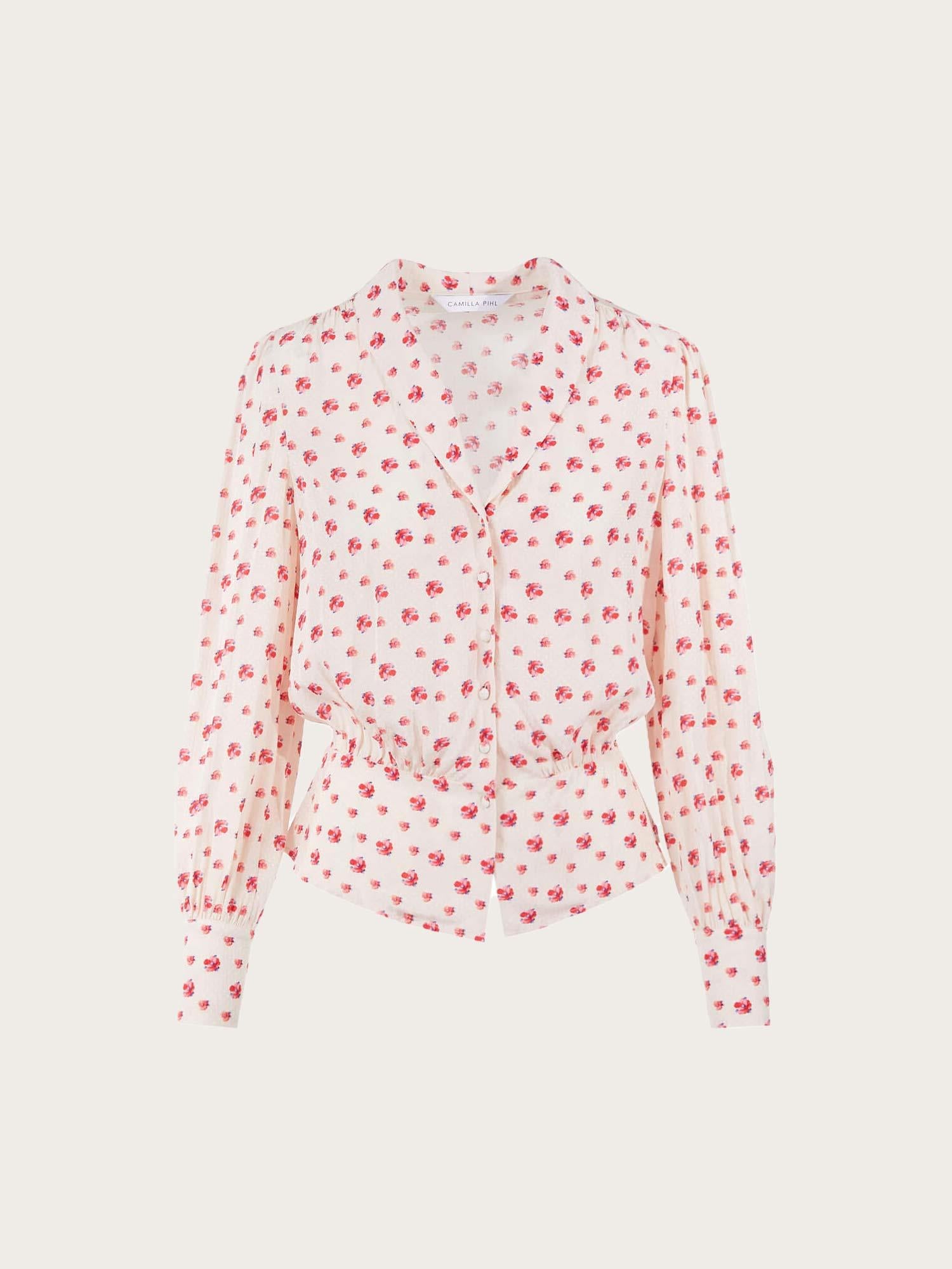 Papil Blouse - Pink Berry Print