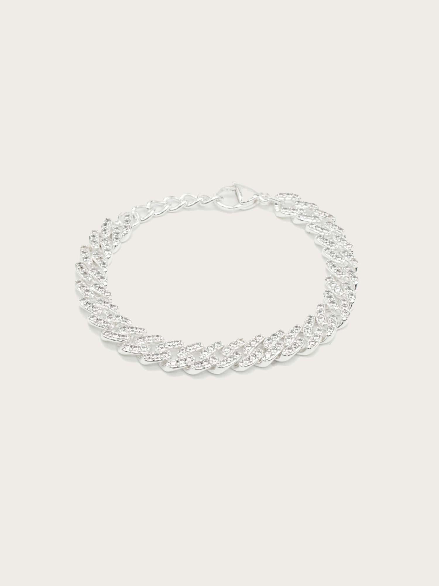 Posh Diamond Bracelet - Silver