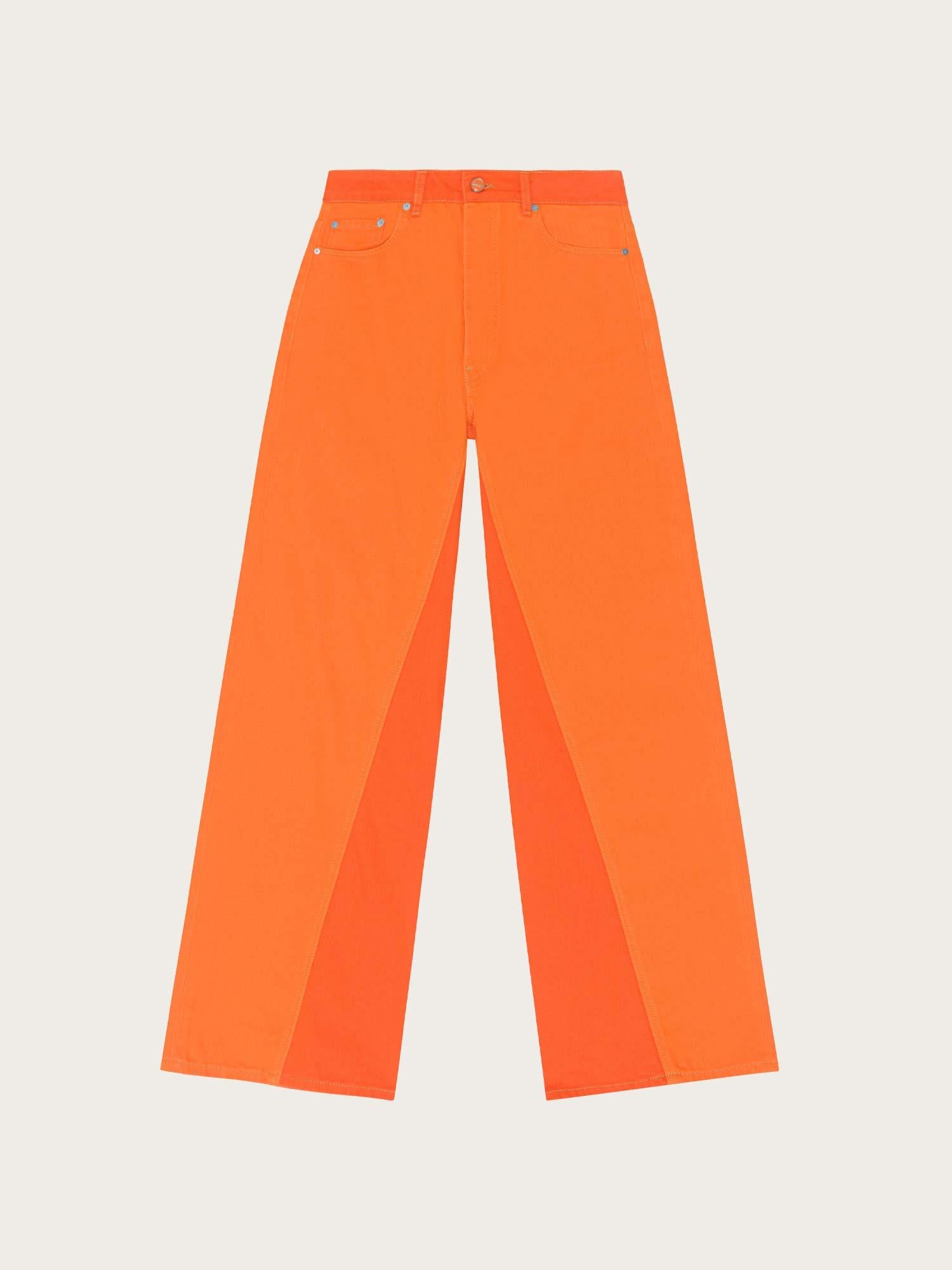 J1158 Overdyed Cutline Jozey - Orangeade