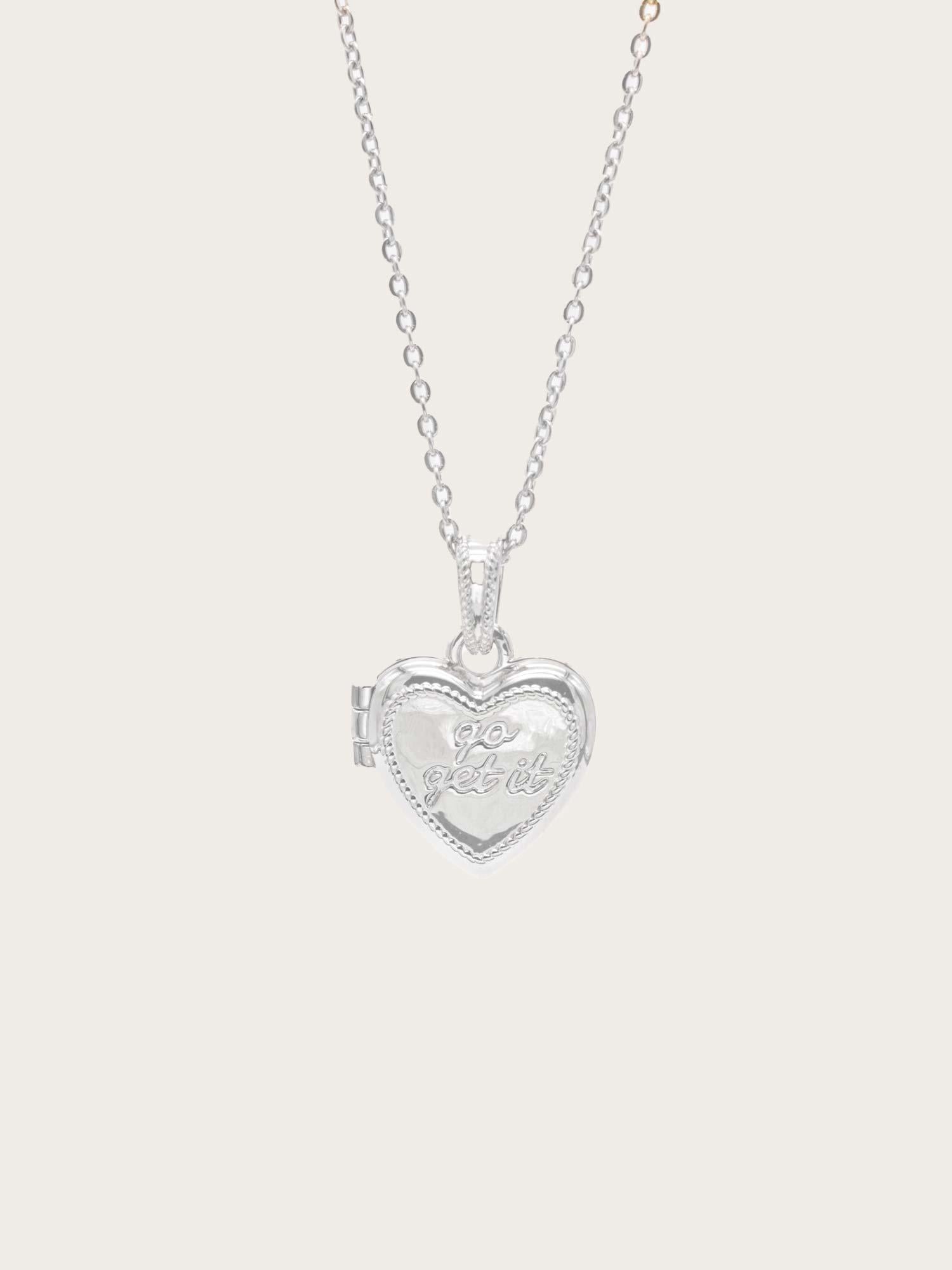 Goals Locket Necklace - Silver