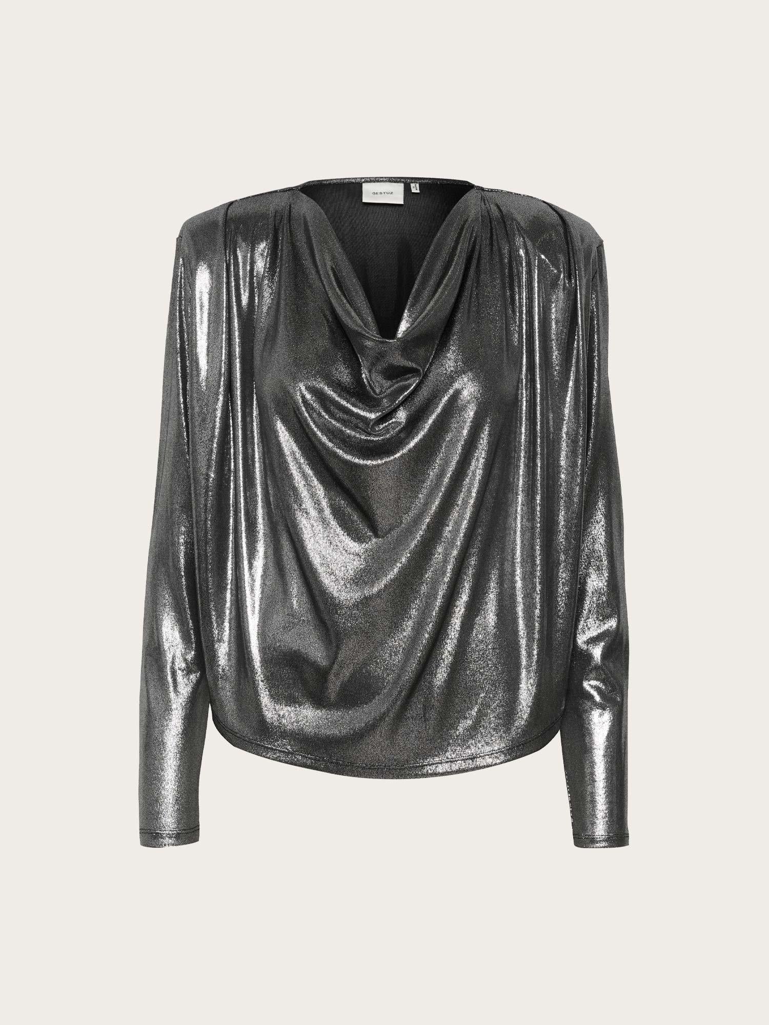 Maddix LS Blouse - Silver