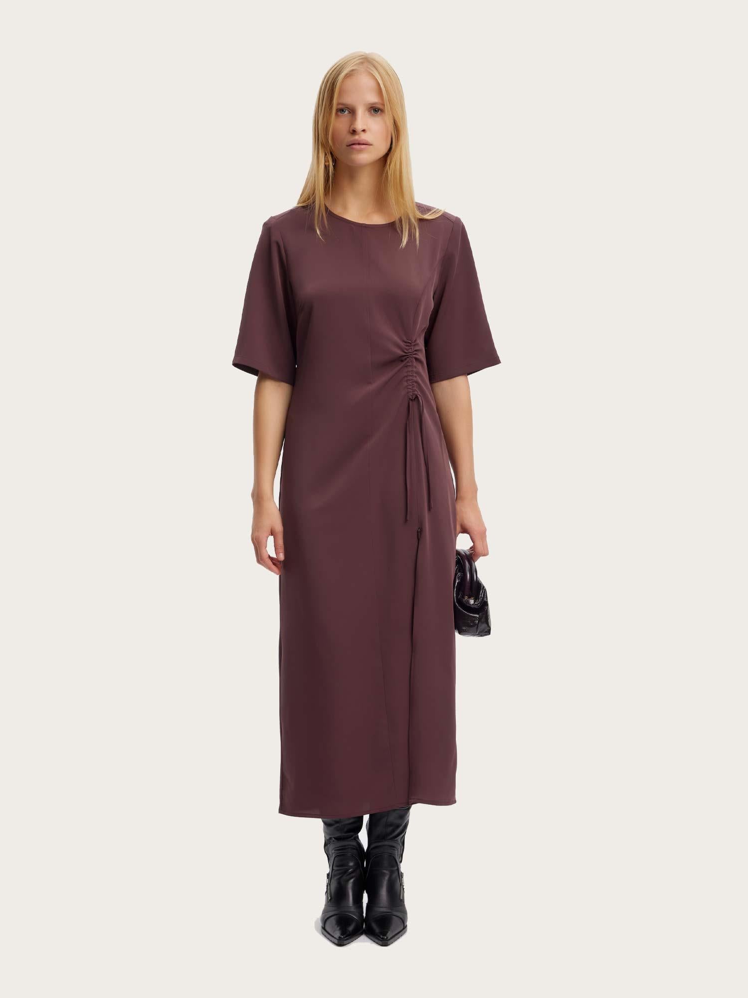 Braya Midi Dress - Fudge